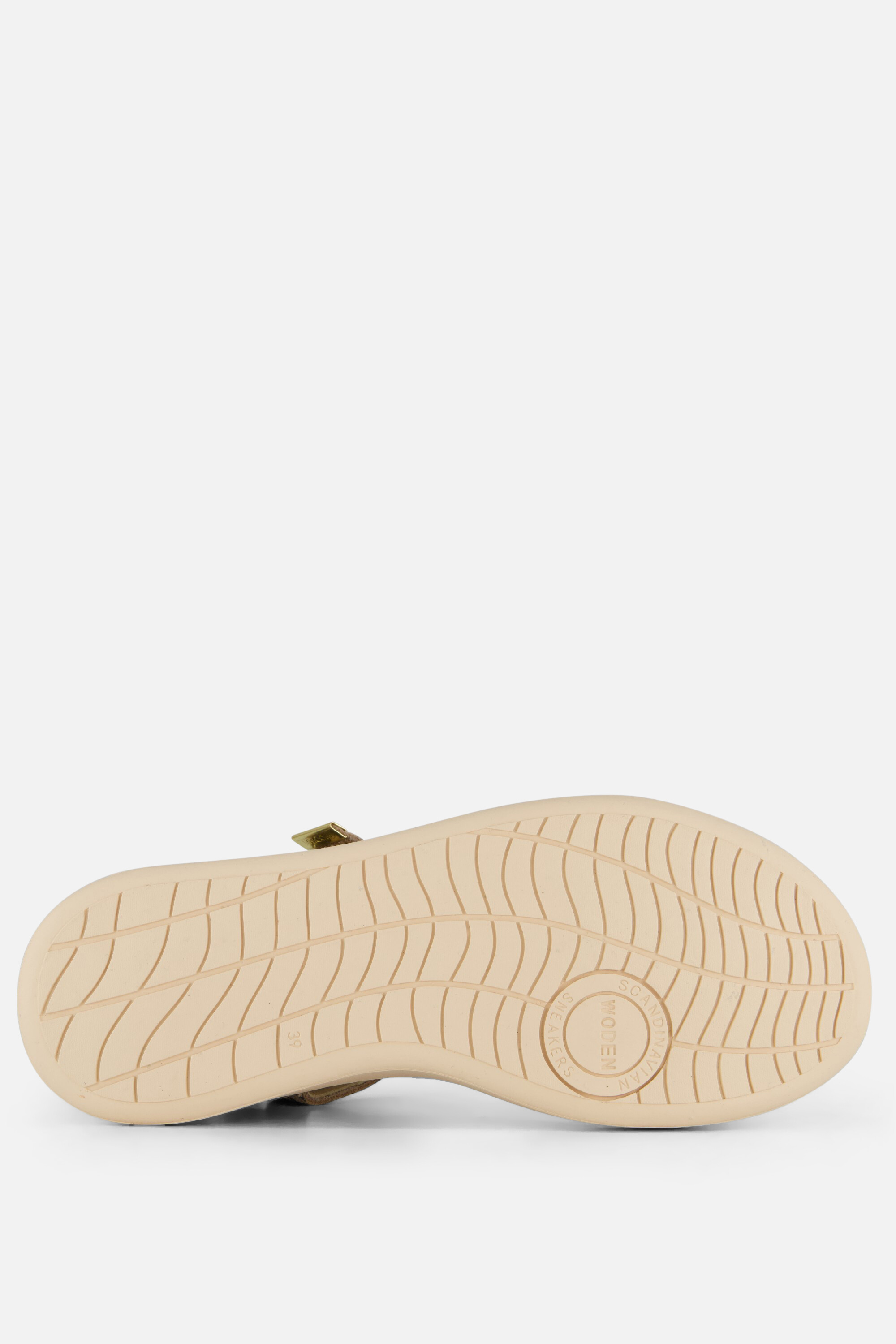 Woden Line Leopard Sandalen beige Leer afbeelding 2