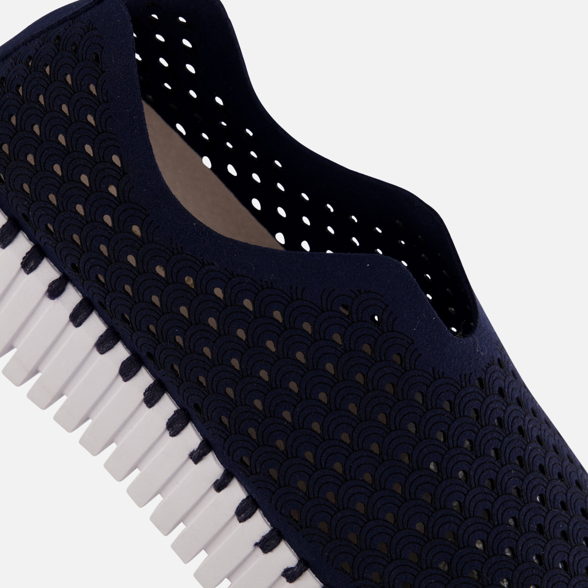 Ilse Jacobsen Platform Instappers blauw Microvezel afbeelding 4