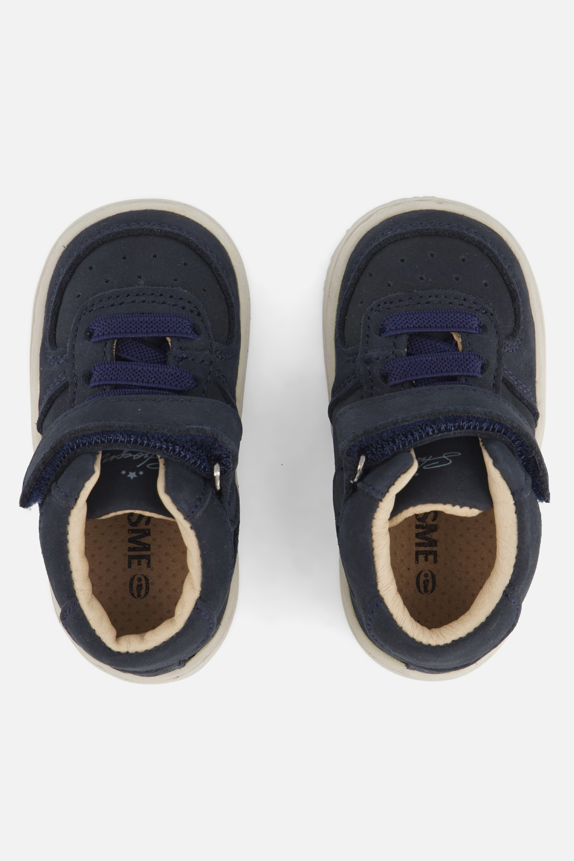 Shoesme Babyschoenen Veterboots blauw Leer afbeelding 2