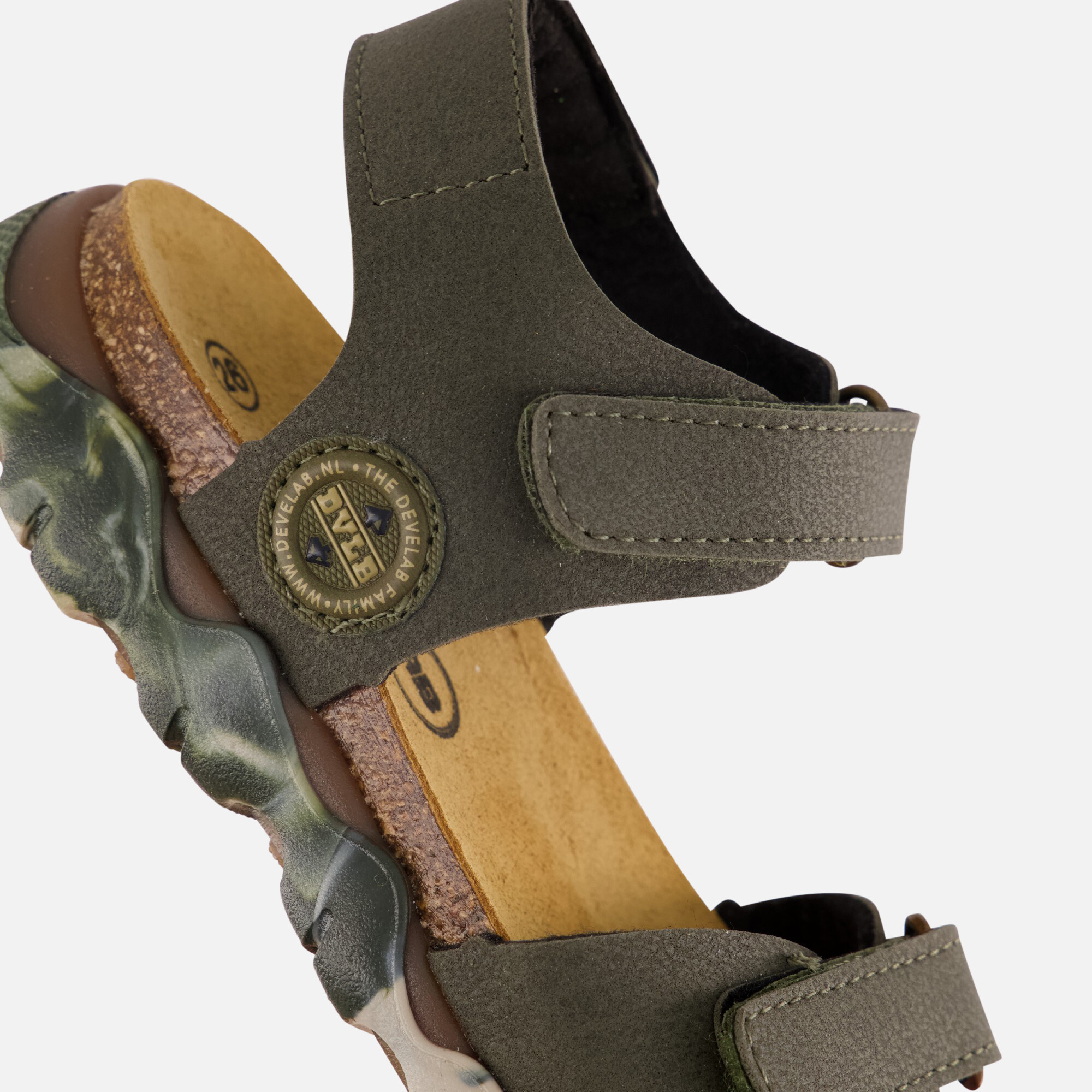Develab Sandalen groen Imitatieleer afbeelding 3
