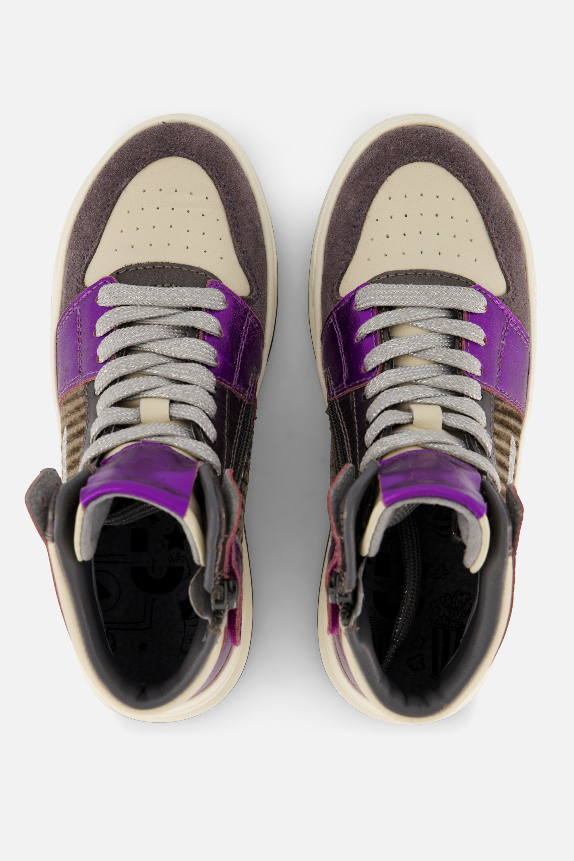Muyters Sneakers paars Leer afbeelding 2