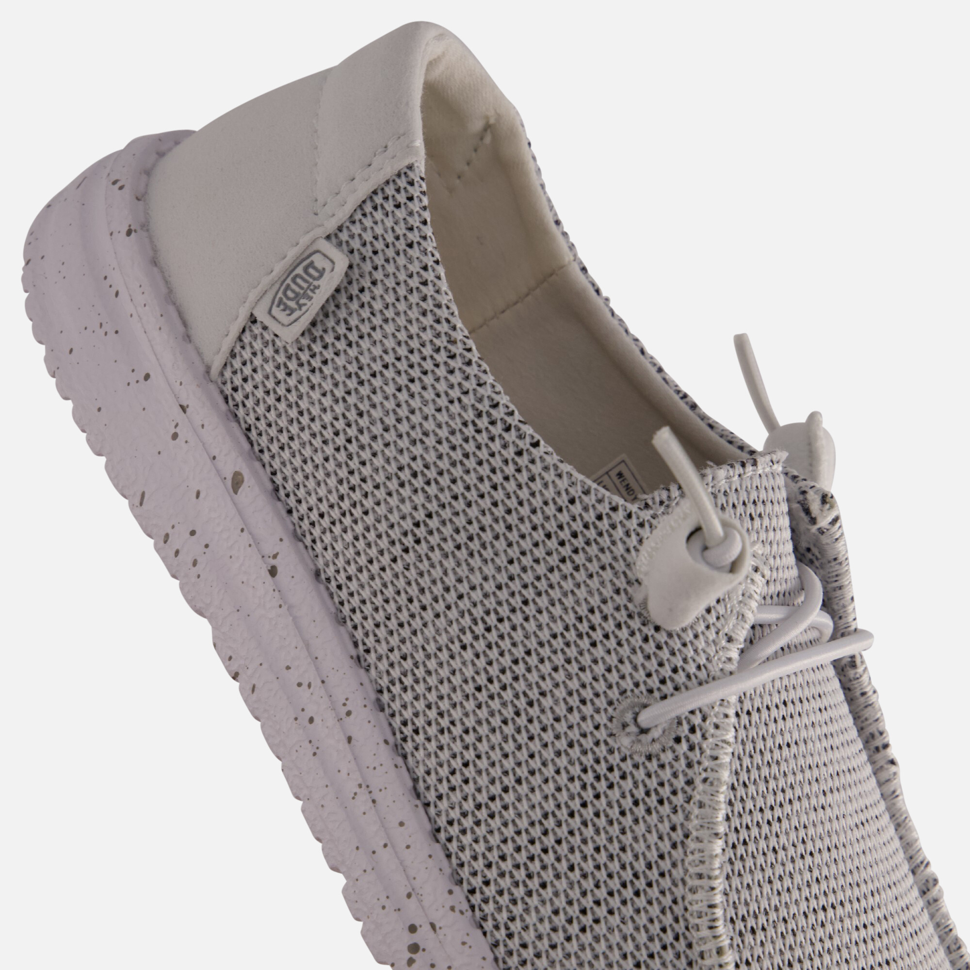 HEYDUDE Wendy Sox Instappers grijs Canvas afbeelding 4