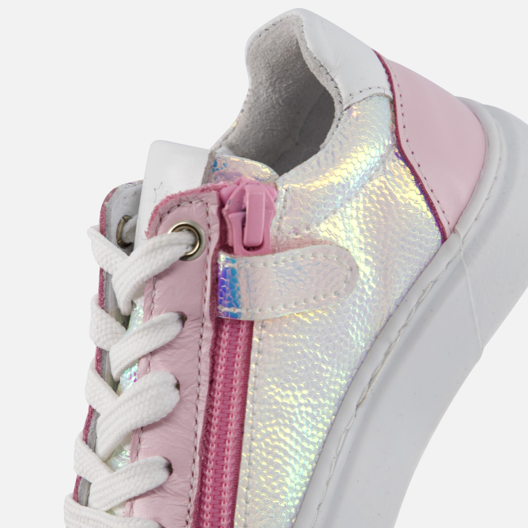 Muyters Petrolio Sneakers roze Leer afbeelding 4