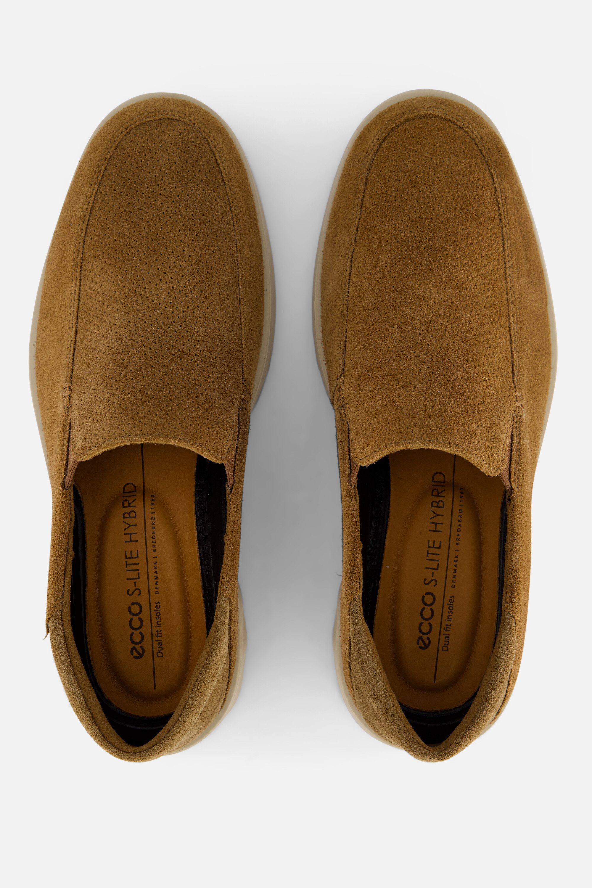 Ecco S Li Hybrid M Instappers bruin Suede afbeelding 2