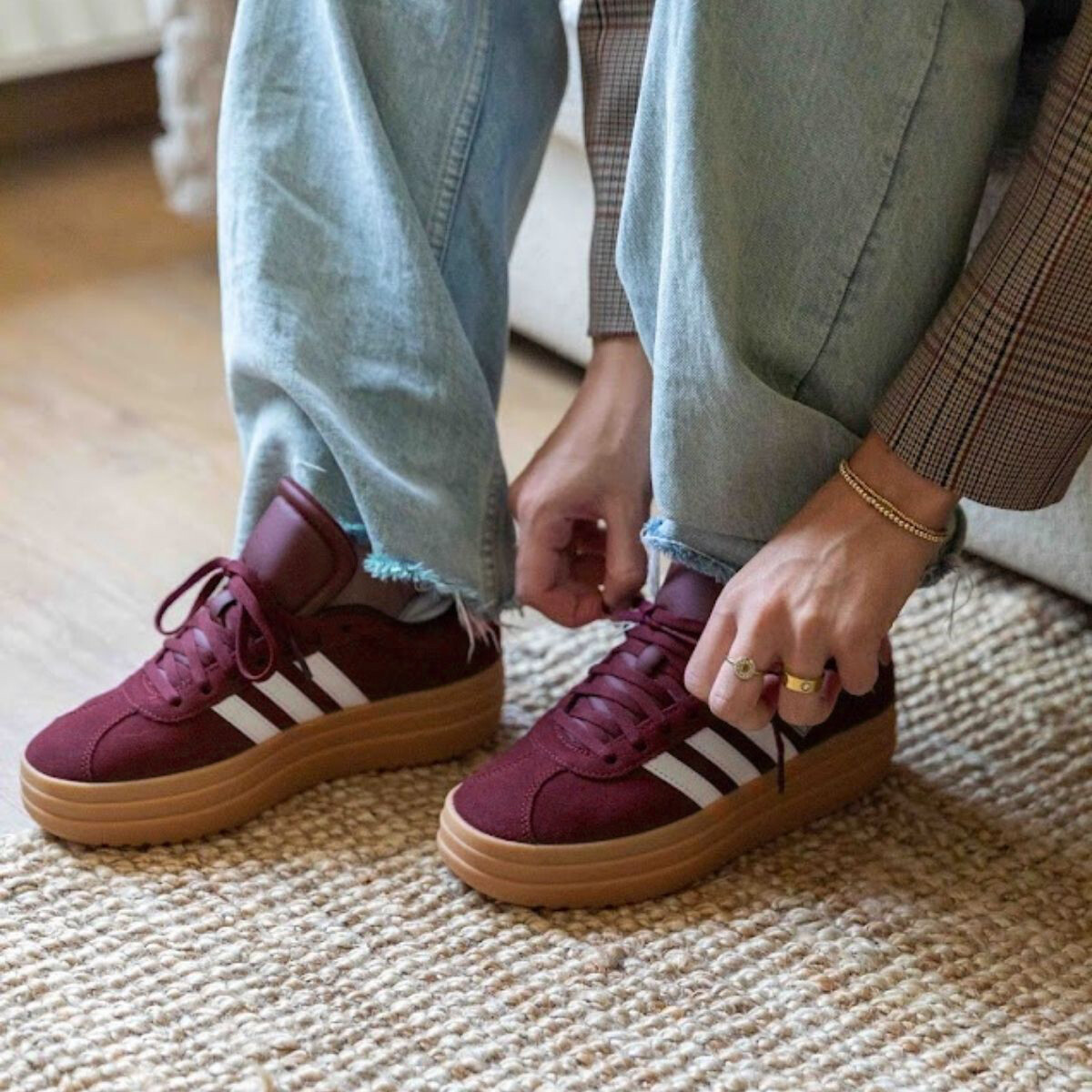 Adidas VL Court Bold sneakers rood