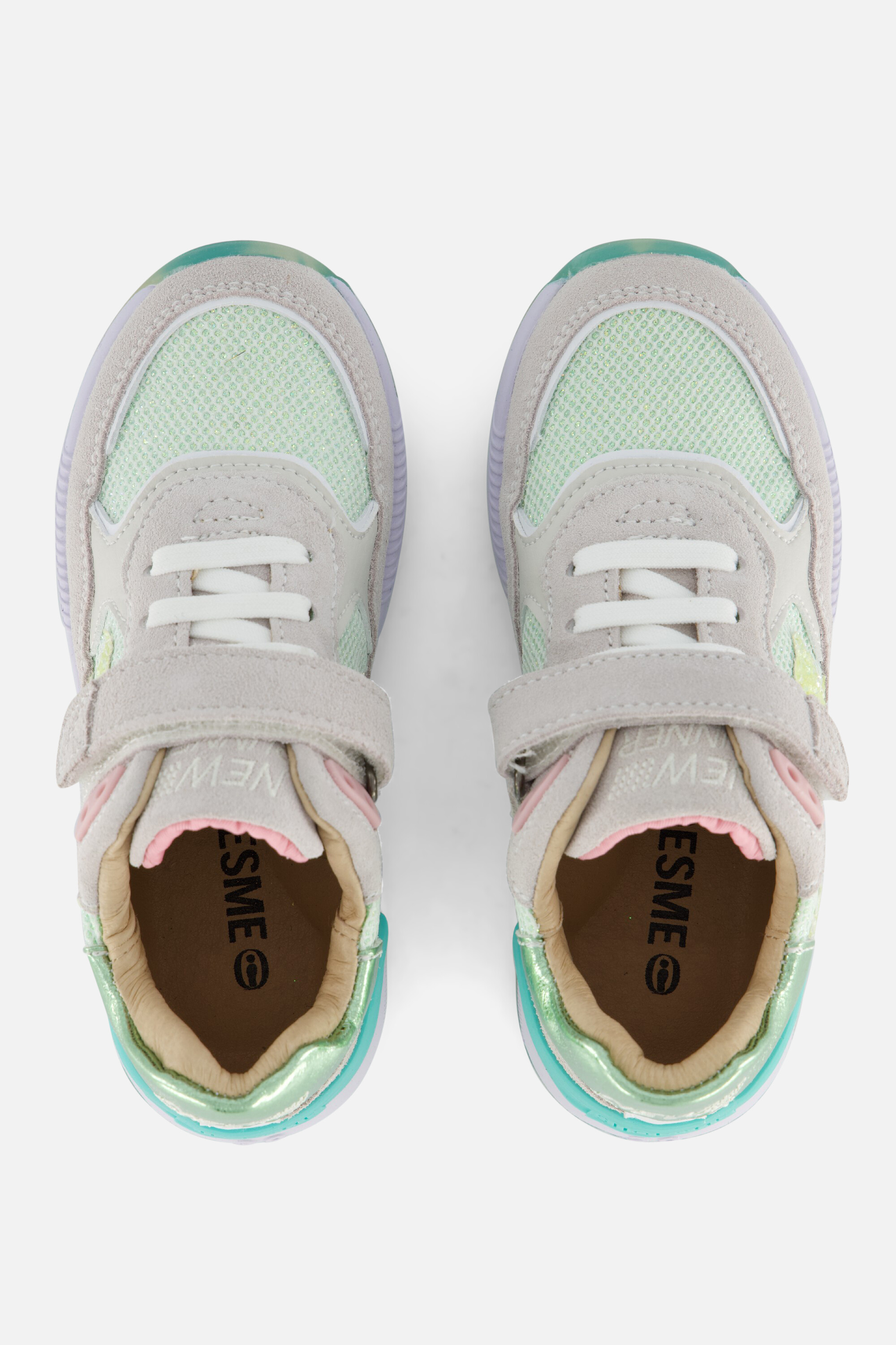 Shoesme Trainer Sneakers groen Leer afbeelding 2