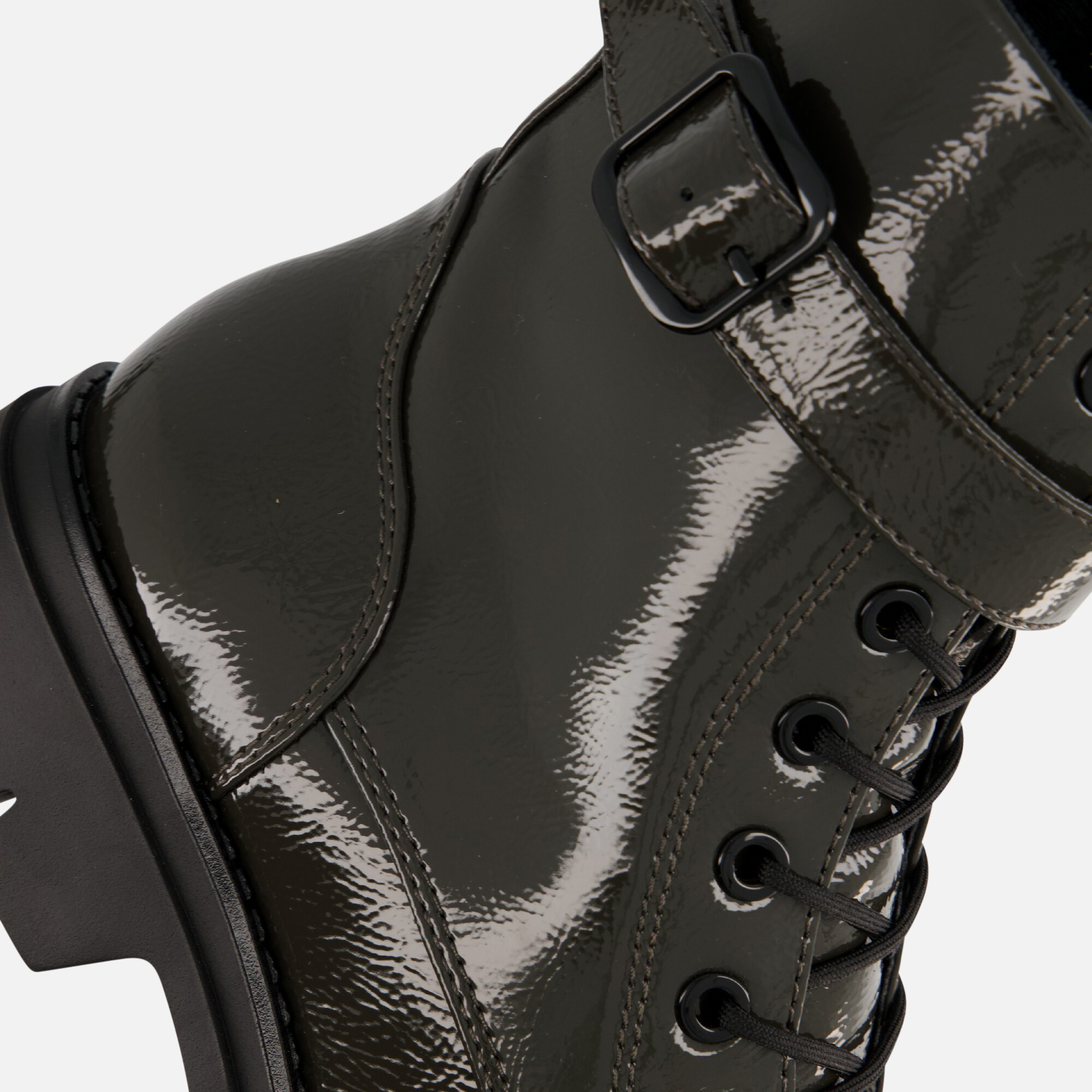 Tamaris Veterboots groen Lak afbeelding 4