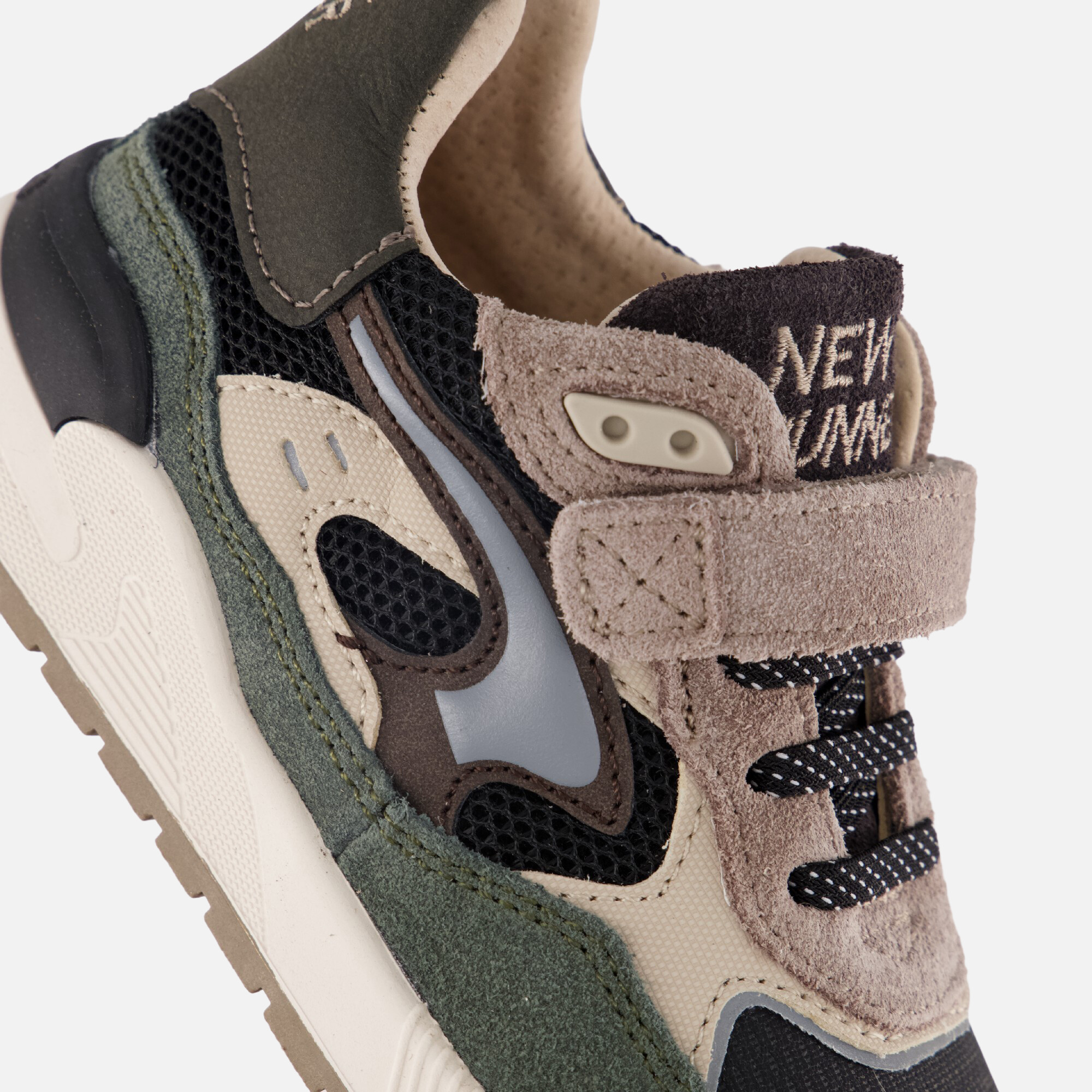 Shoesme Trainer Sneakers groen Leer afbeelding 4