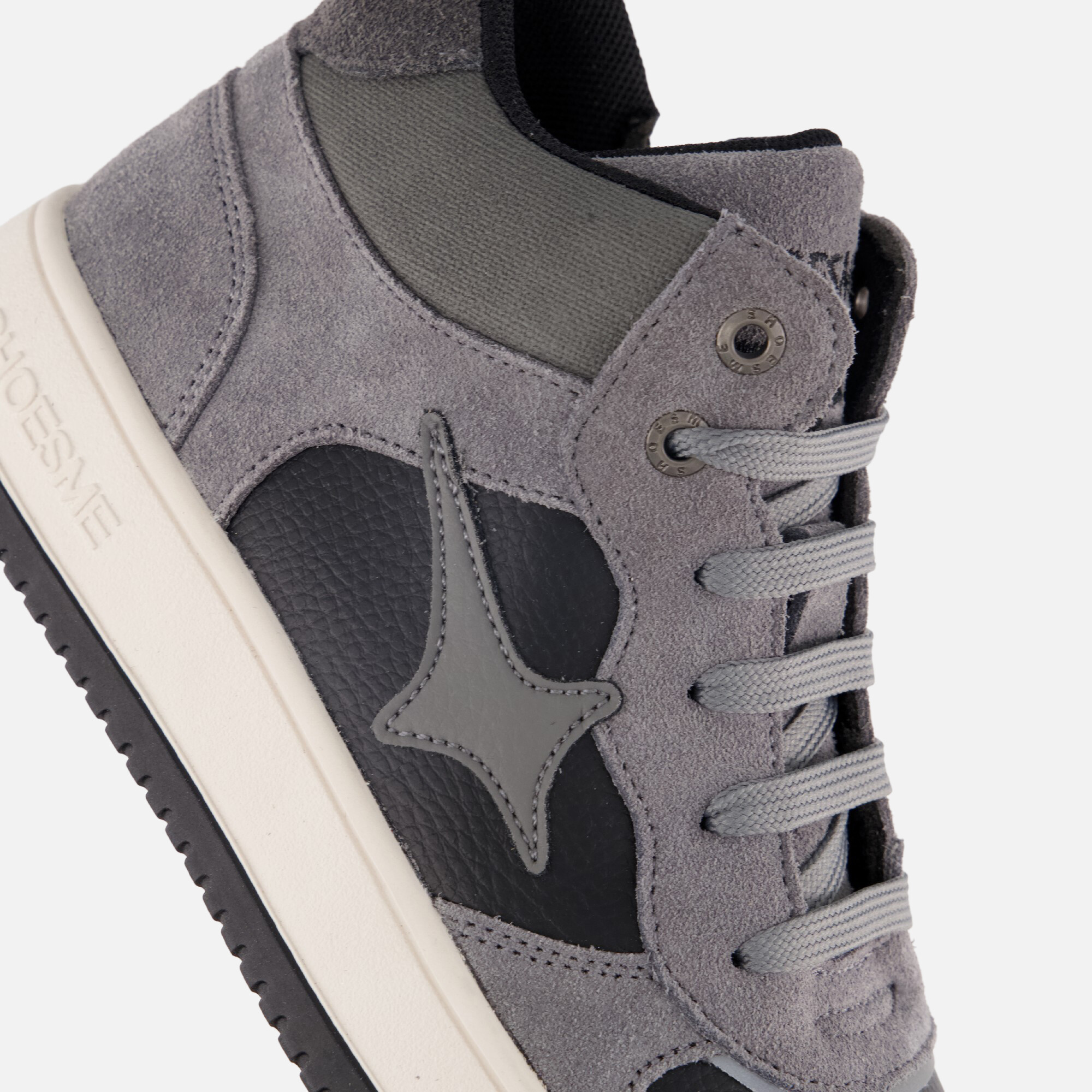 Shoesme New Outsole Sneakers grijs Suede afbeelding 4
