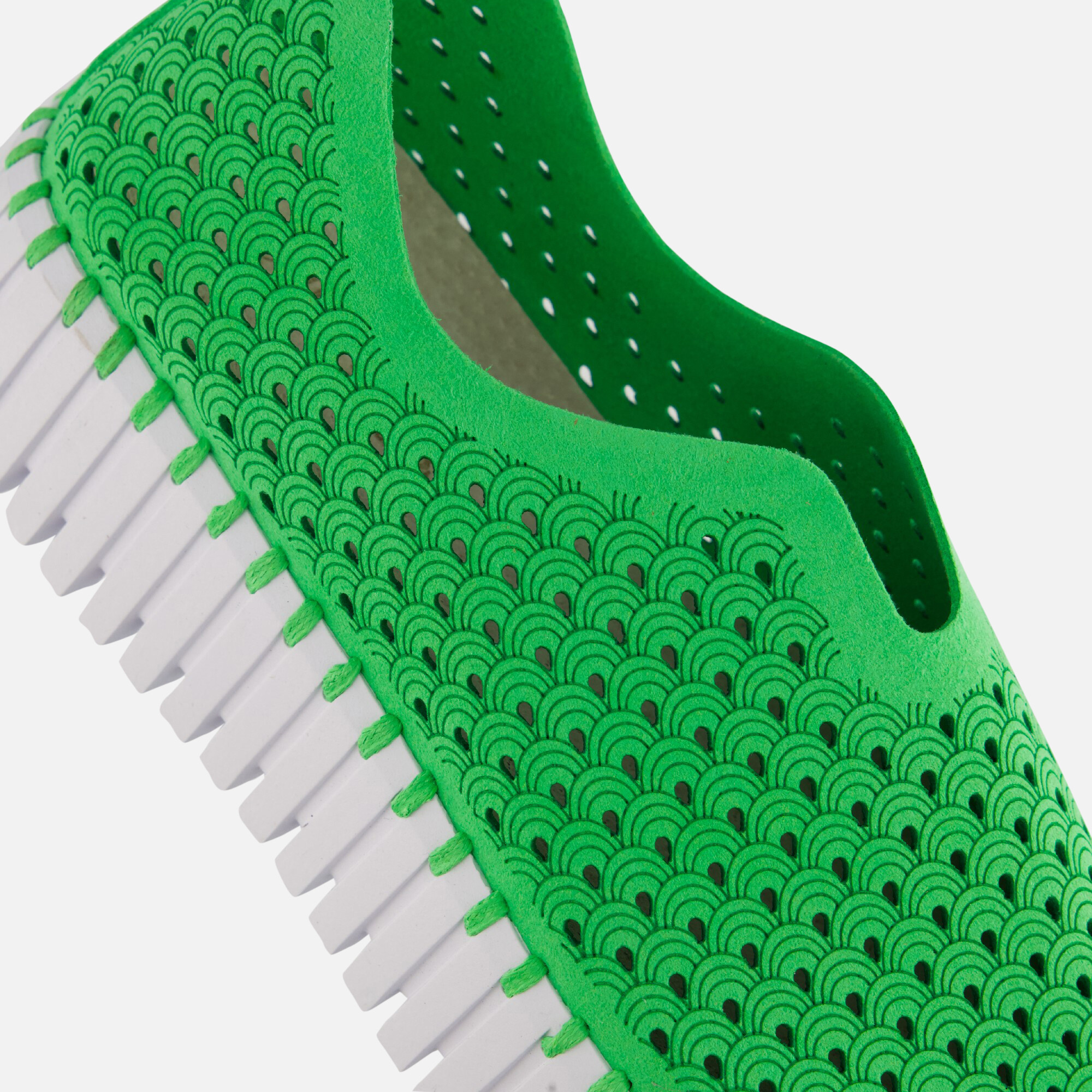 Ilse Jacobsen Platform Instappers groen Microvezel afbeelding 4