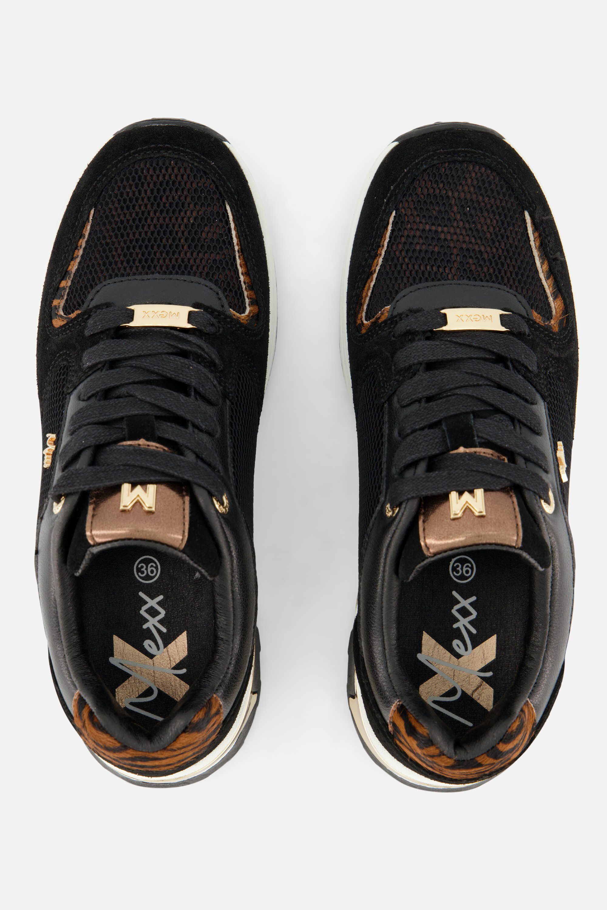 Mexx Pippin Love Sneakers zwart Synthetisch afbeelding 2
