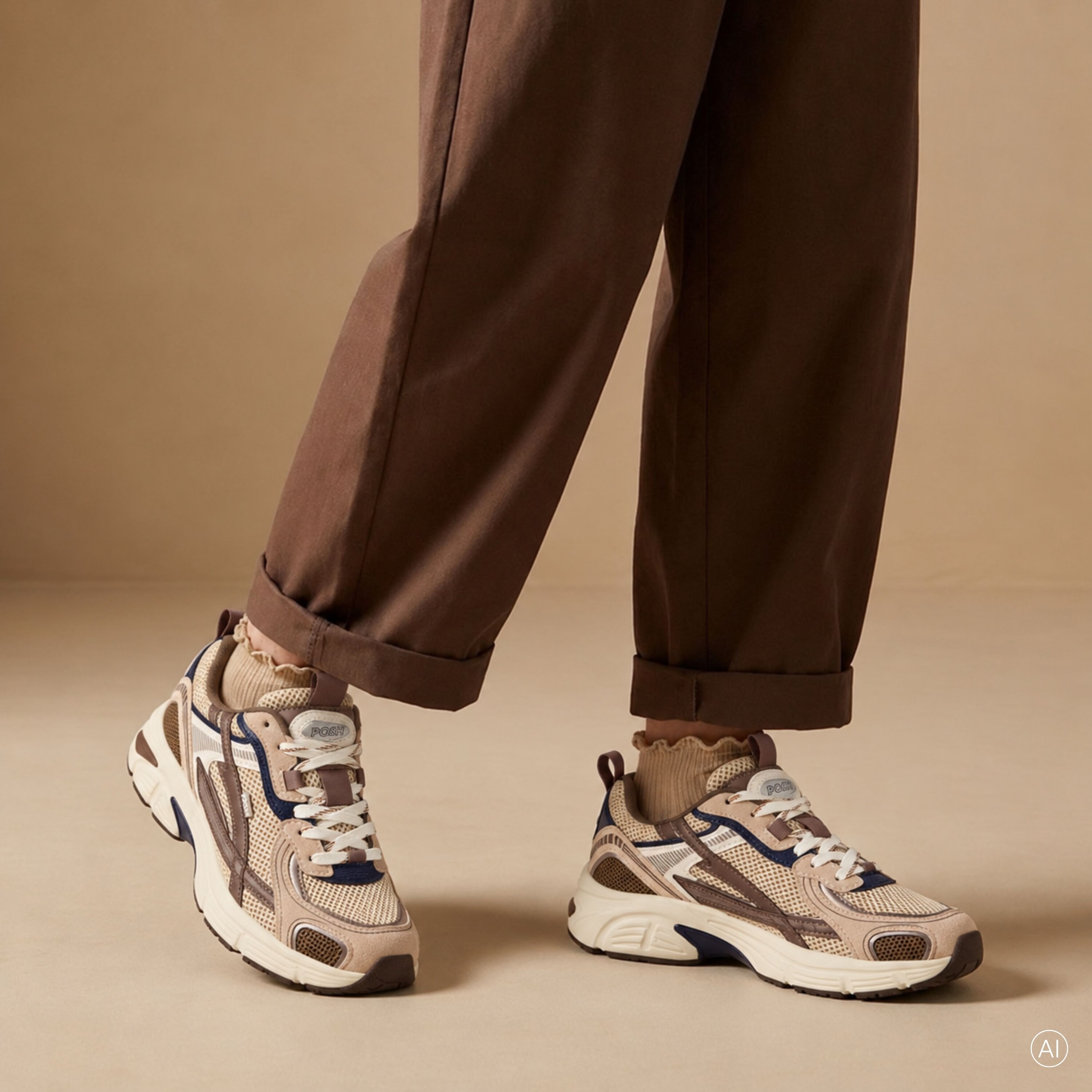 POSH by Poelman Posh Sneakers beige