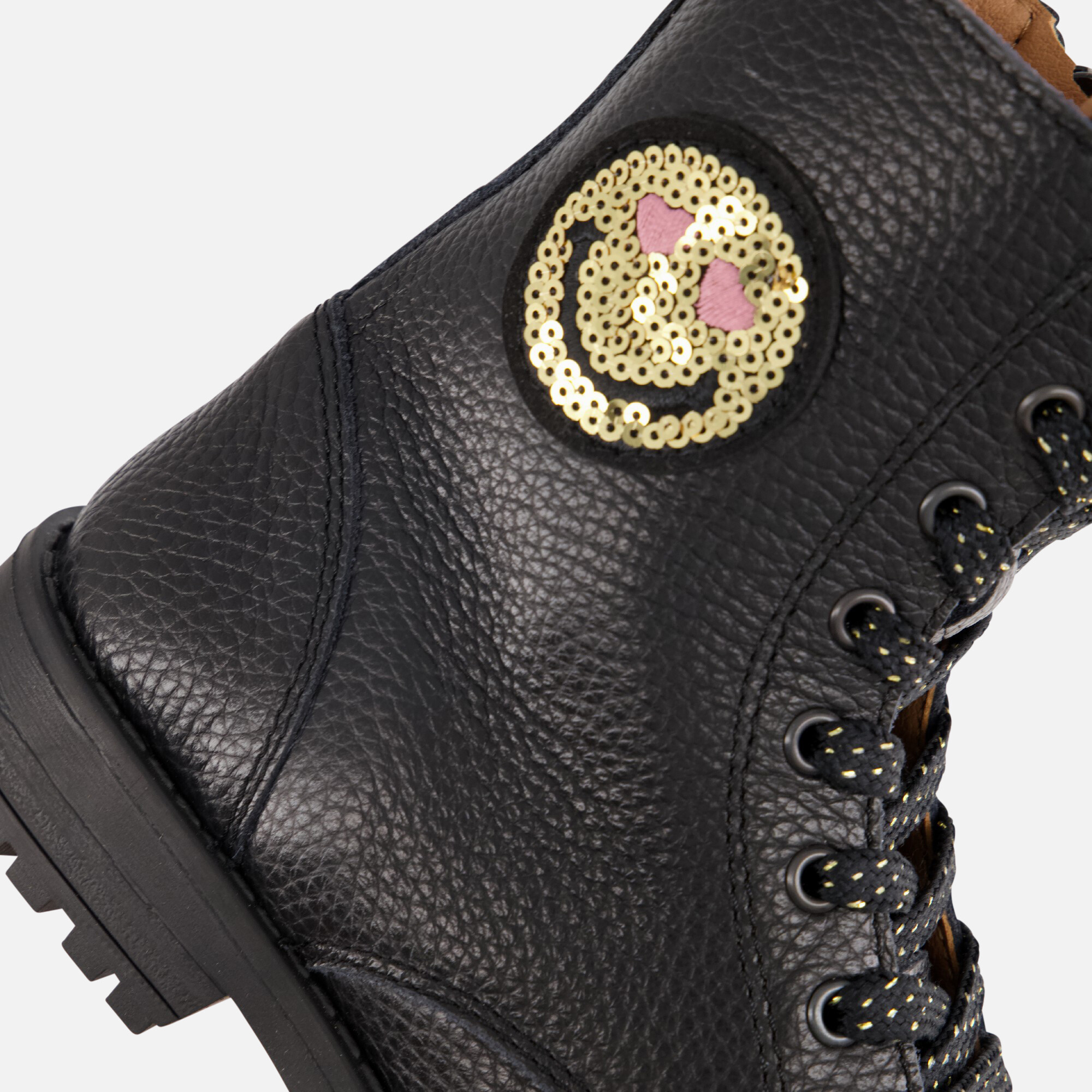 Develab Veterboots zwart Leer afbeelding 4