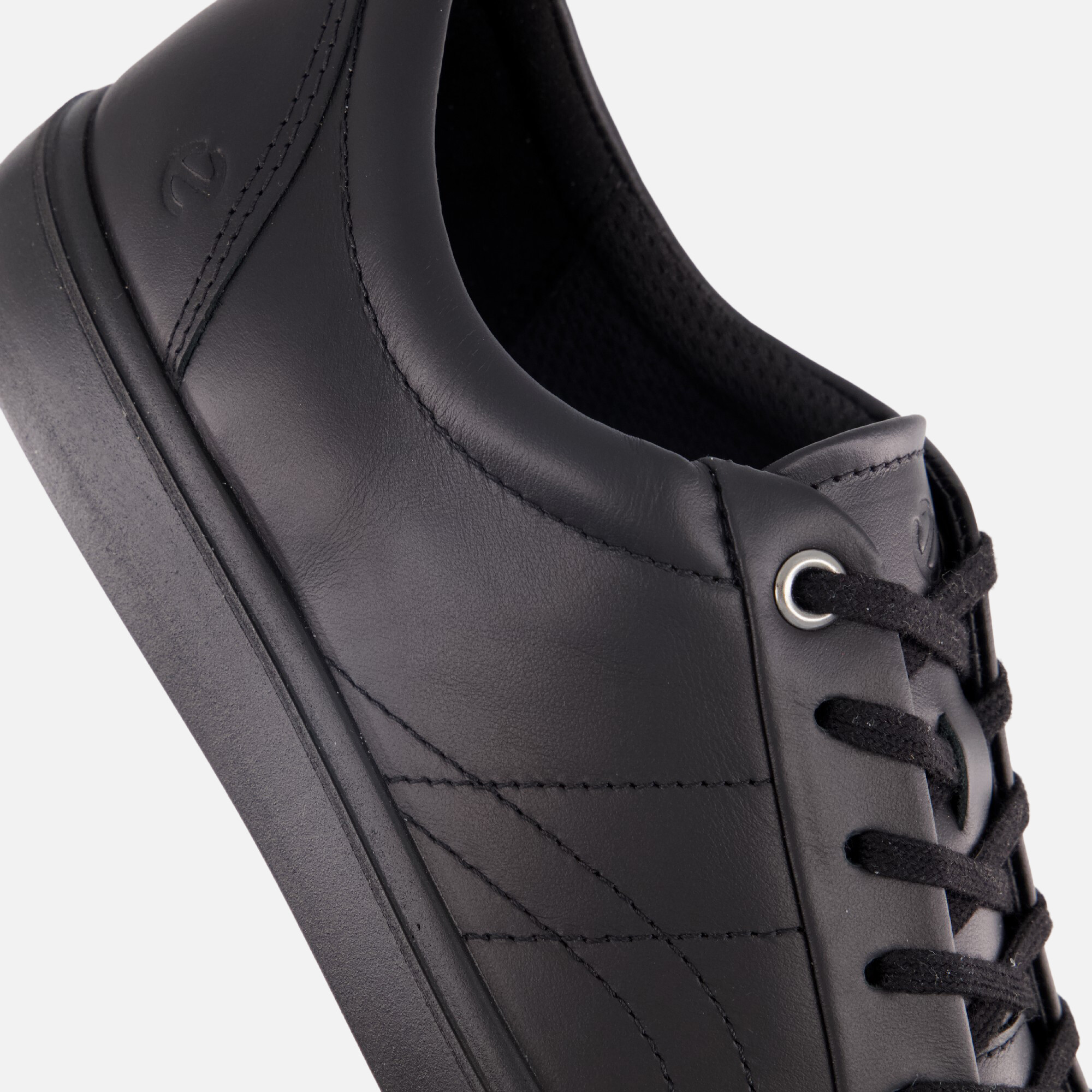Ecco Classic Sneakers zwart Leer afbeelding 4