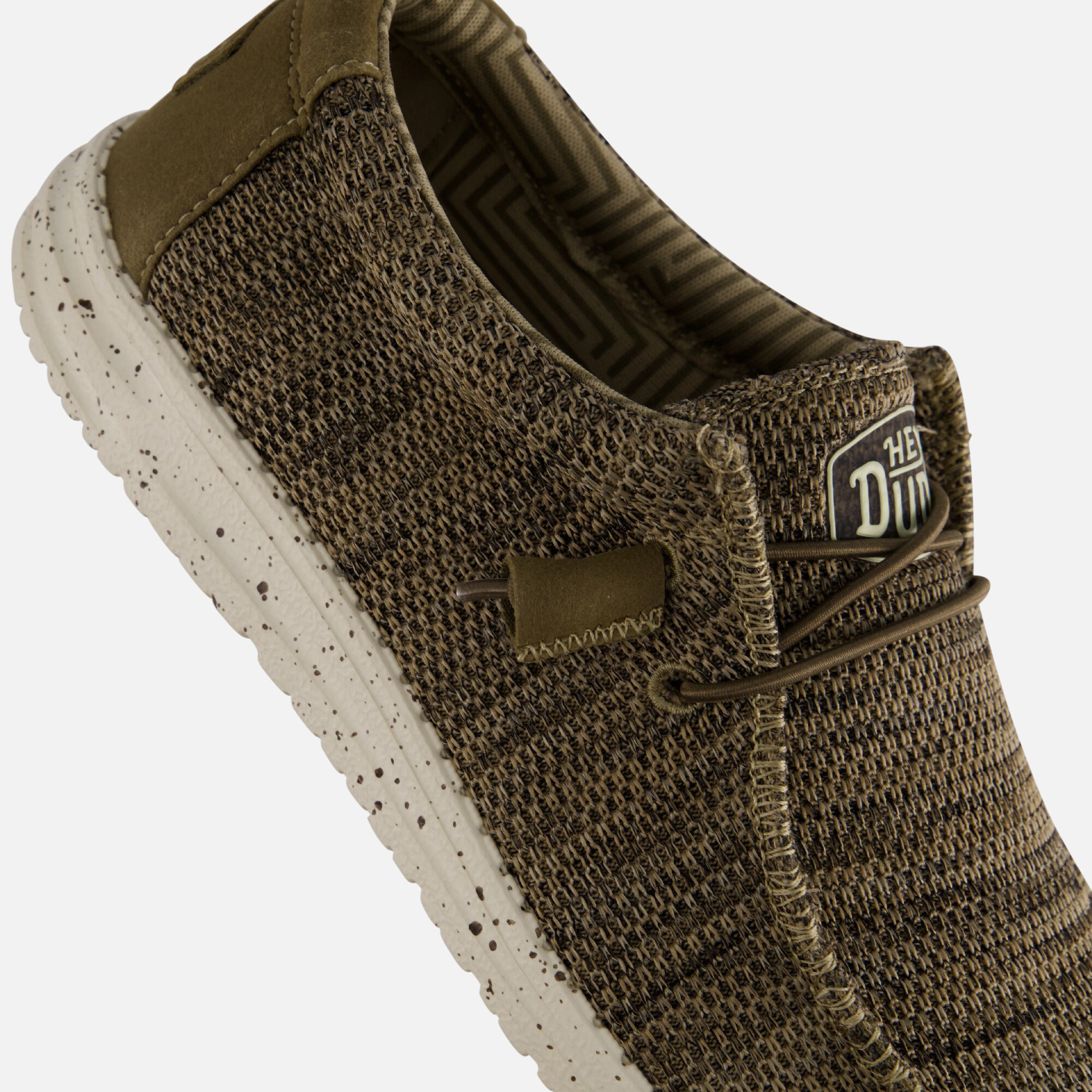 HEYDUDE Wally Sox Instappers bruin Canvas afbeelding 4