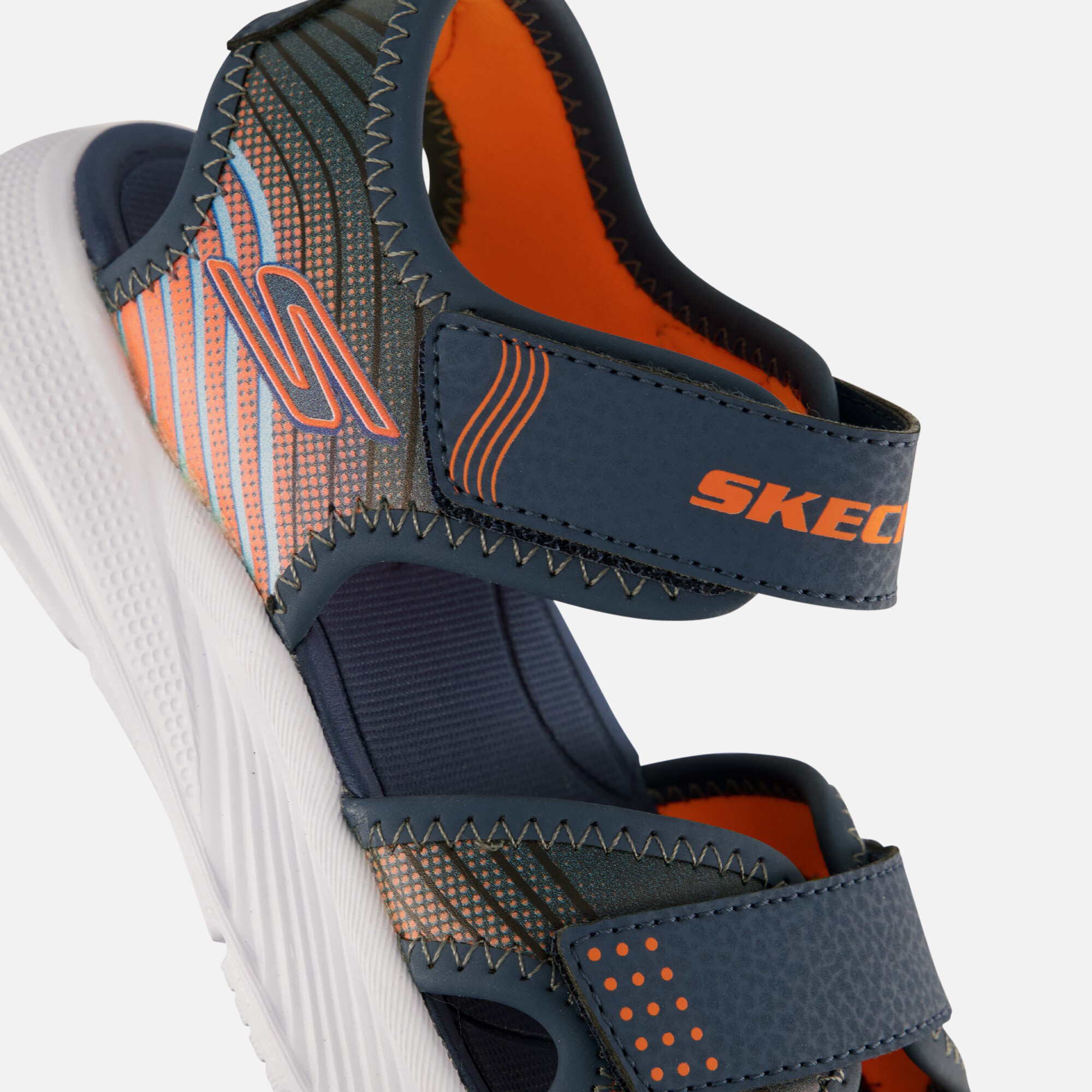 Skechers Microspec Splash Sandalen blauw afbeelding 3