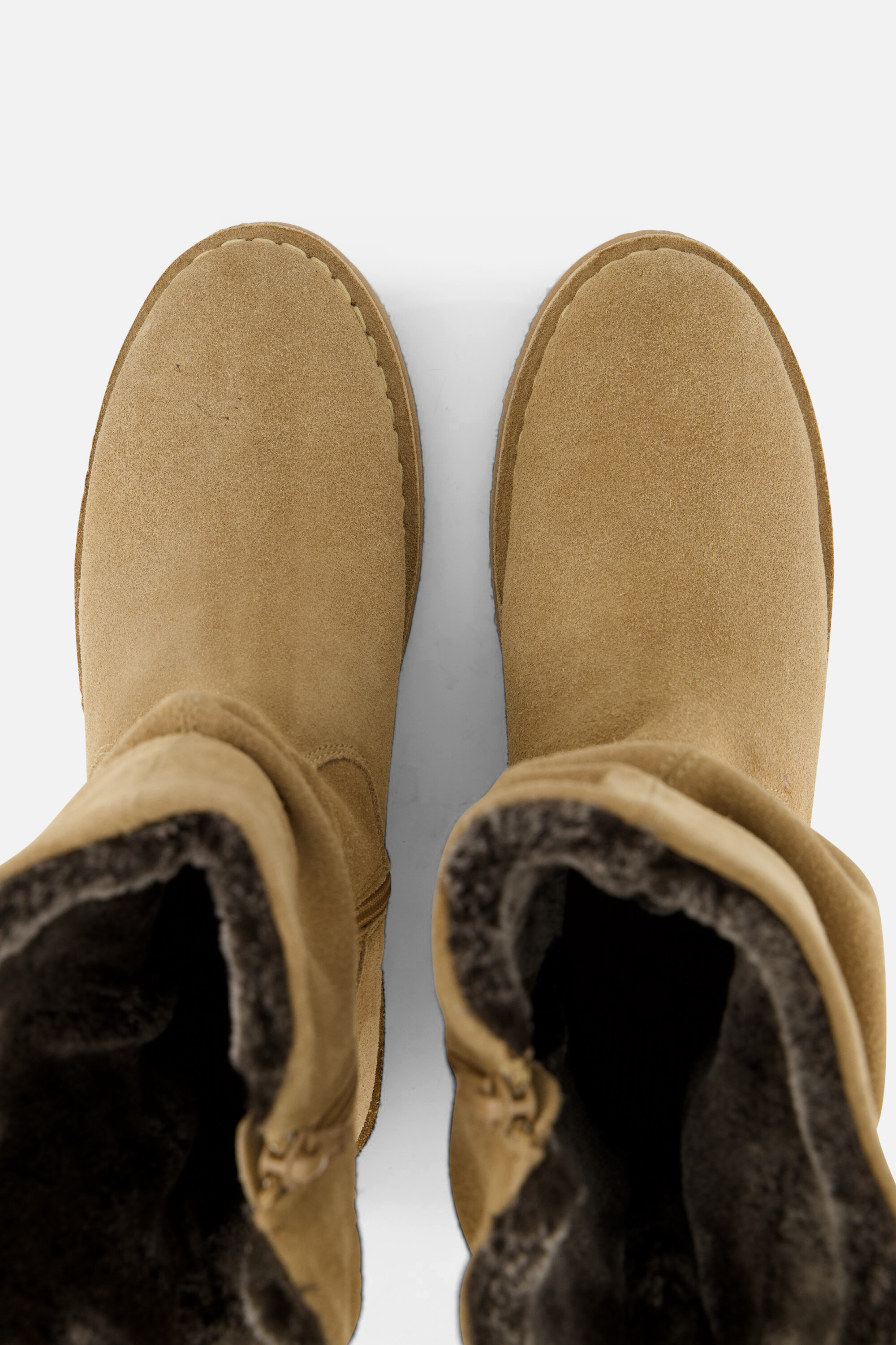 Aqa Laarzen beige Suede afbeelding 2