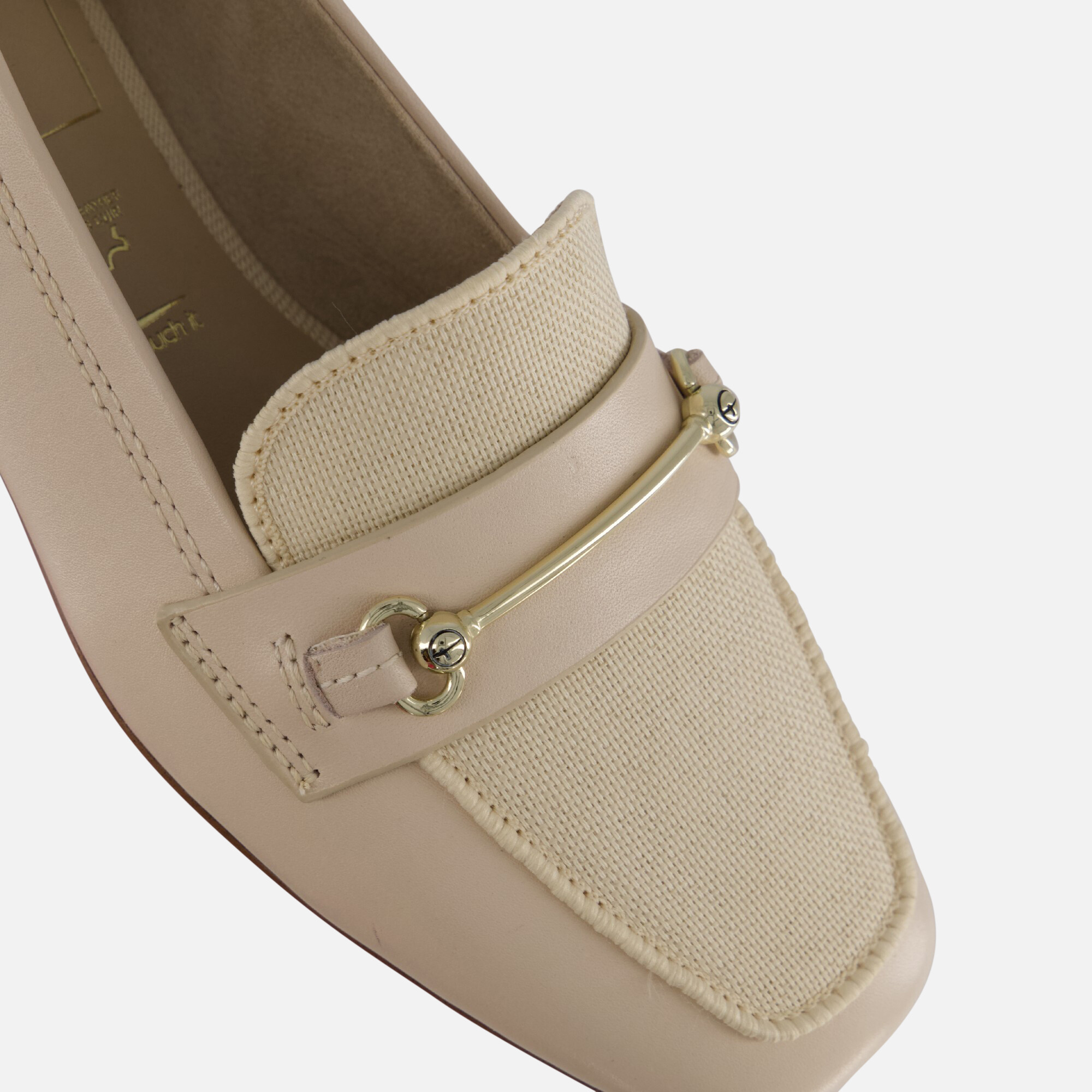Tamaris Instappers beige Leer afbeelding 4