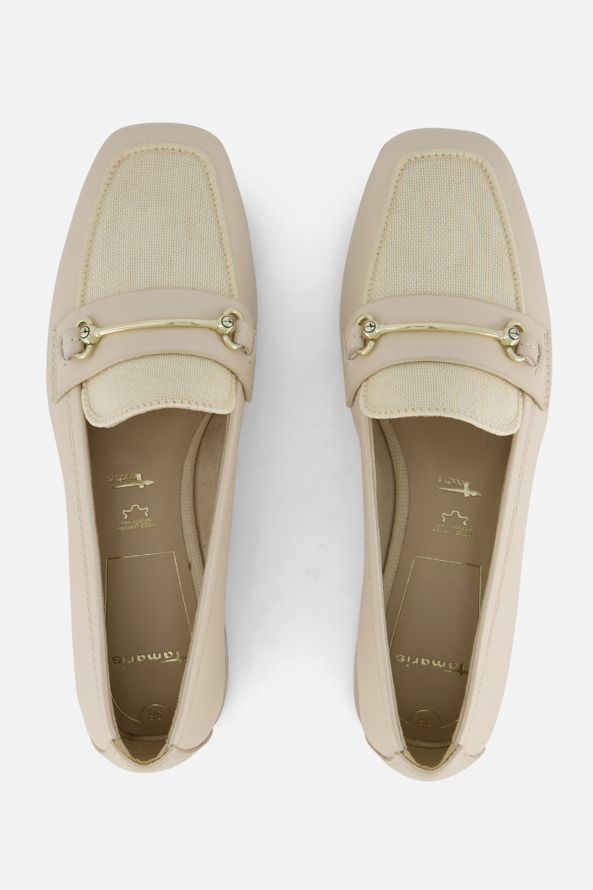 Tamaris Instappers beige Leer afbeelding 2