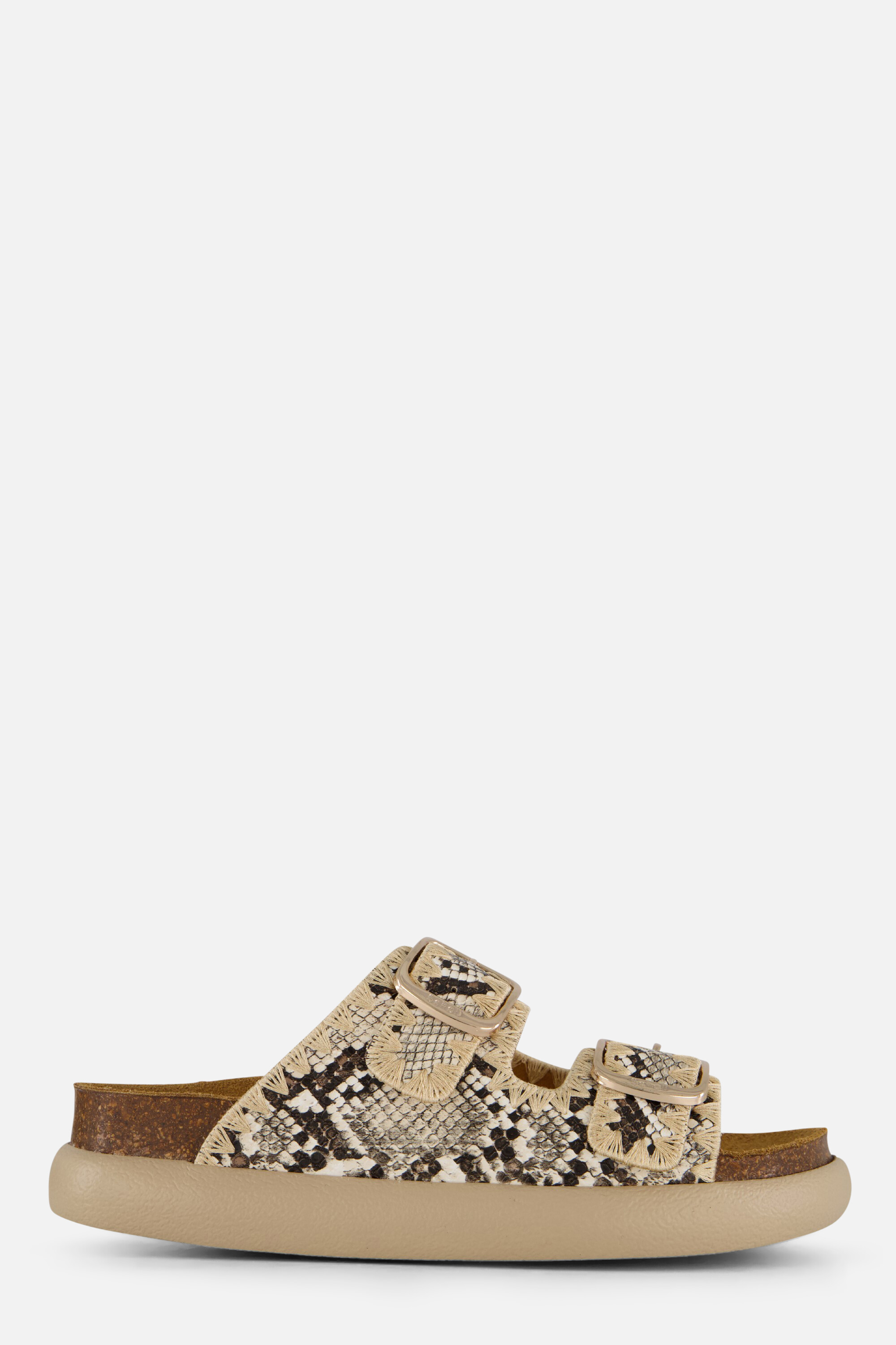 Scholl Noelle Python Slippers beige Synthetisch afbeelding 4