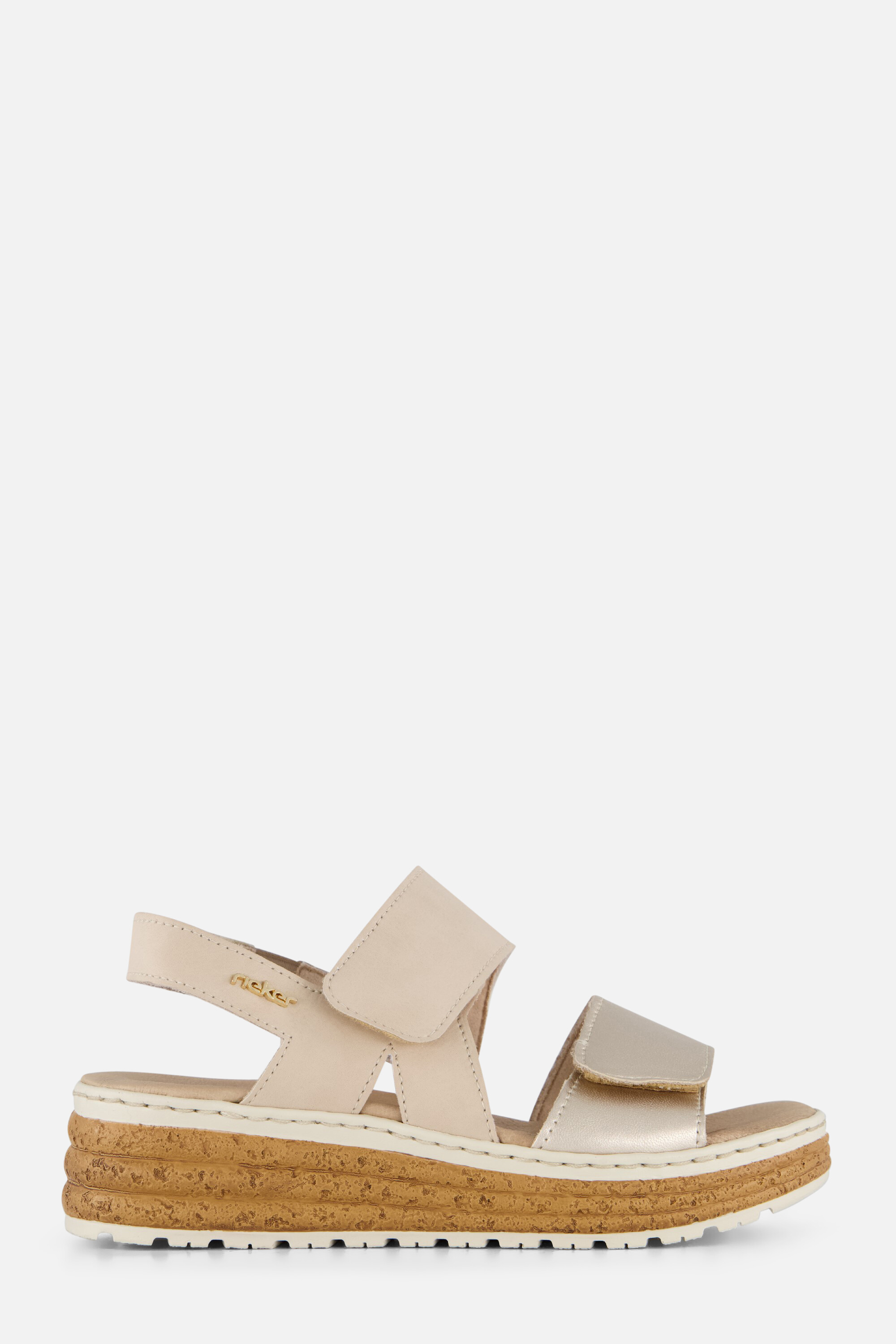 Rieker Sandalen beige Textiel afbeelding 4