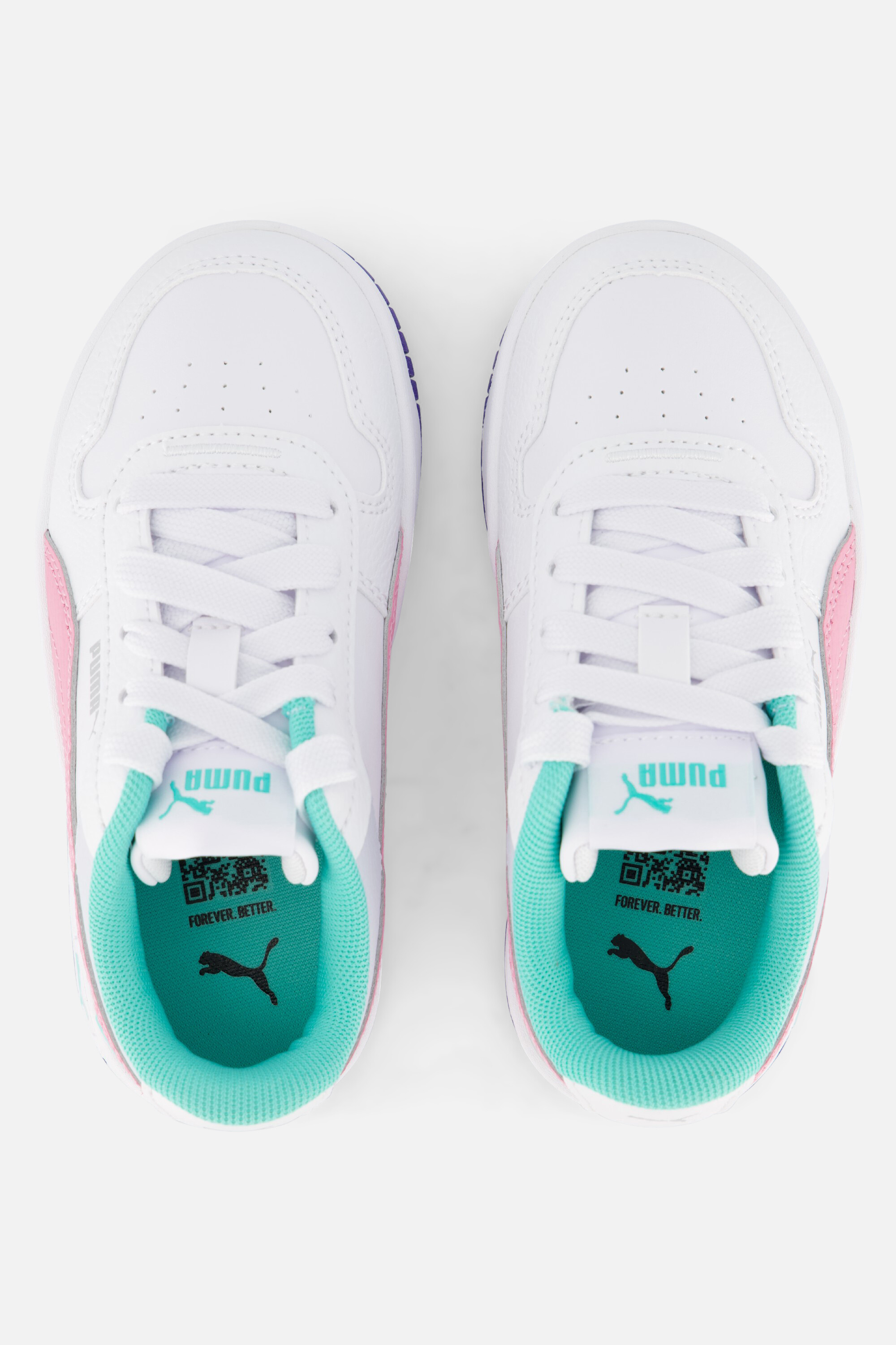Puma Carina Street Sneakers wit Leer afbeelding 2