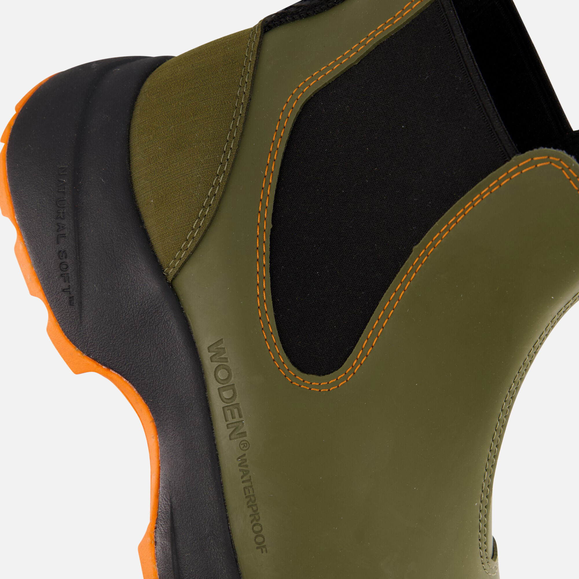Woden Siri Waterproof Chelsea boots groen afbeelding 4