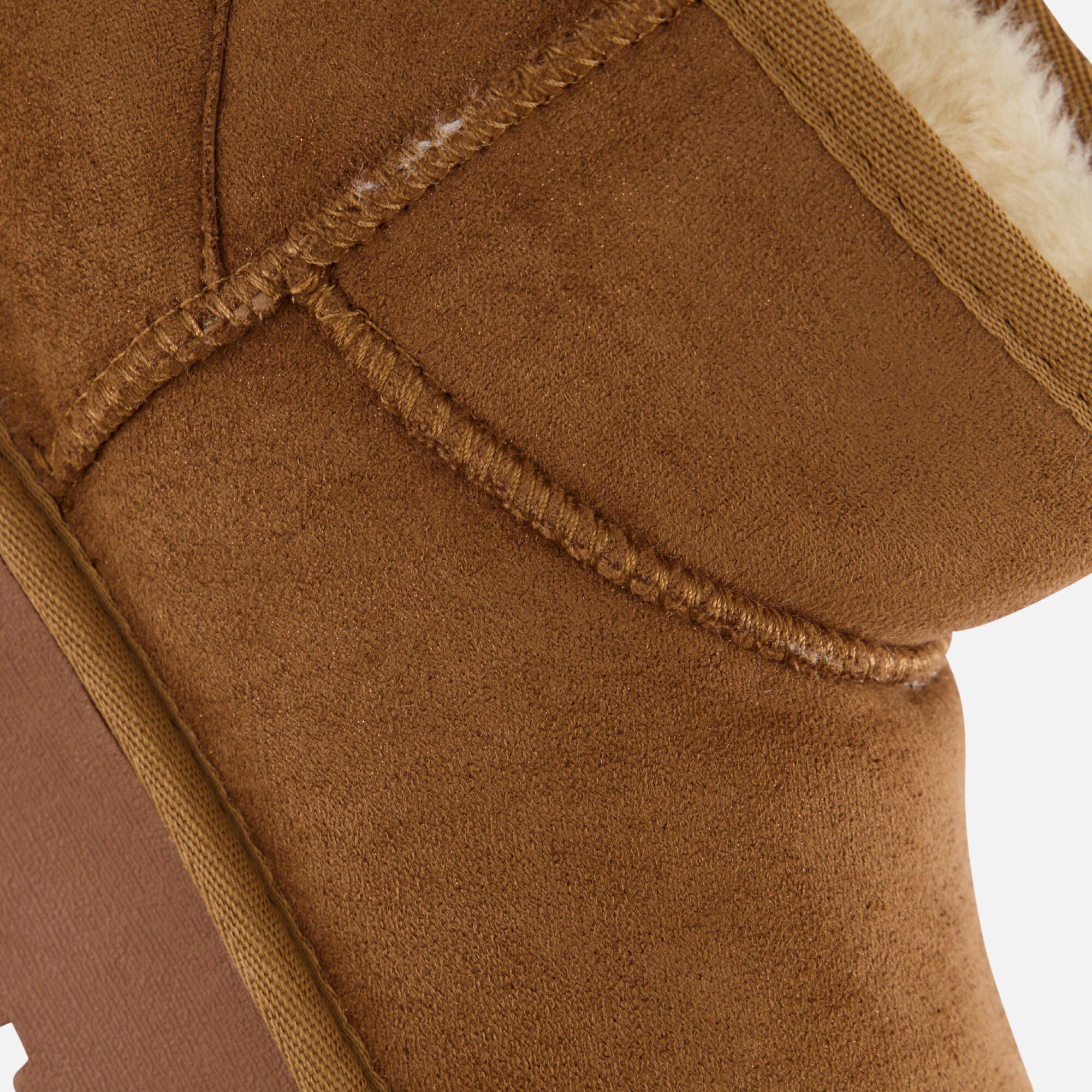 POSH by Poelman Gevoerde boots glitter cognac afbeelding 4
