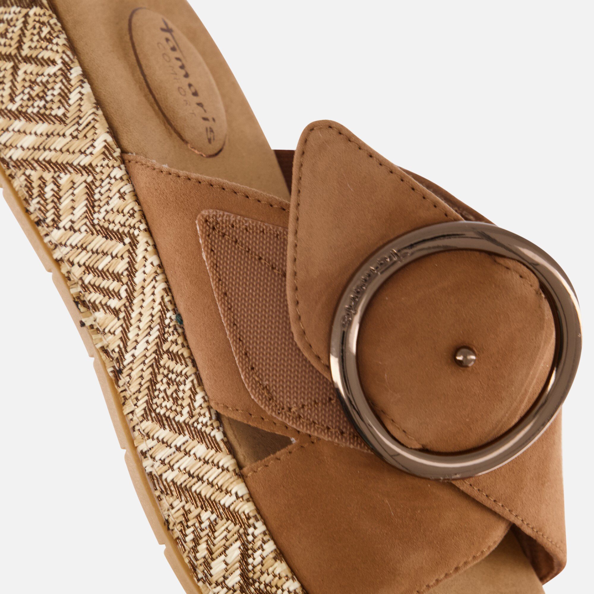 Tamaris Comfort Slippers cognac Leer afbeelding 3