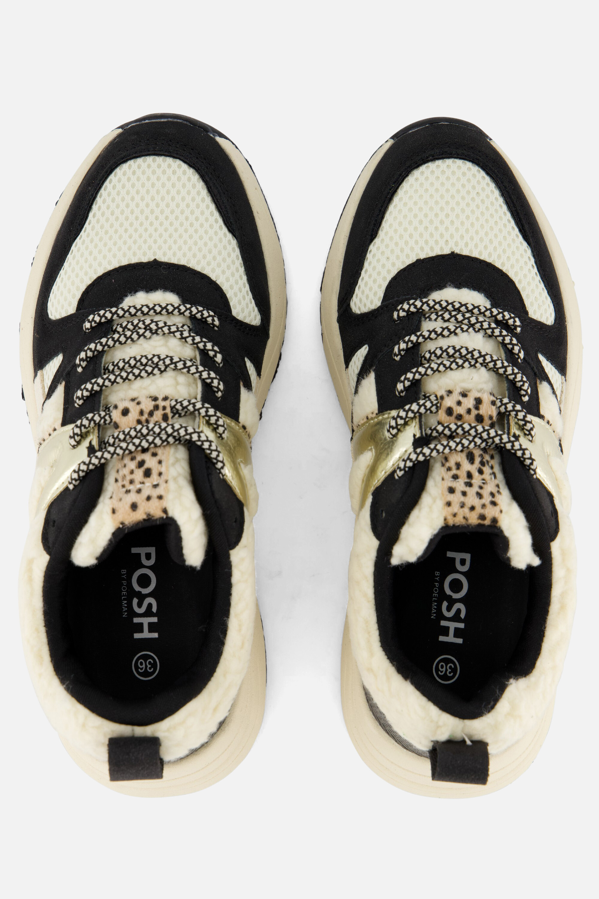 POSH by Poelman Teddy Sneakers zwart afbeelding 3