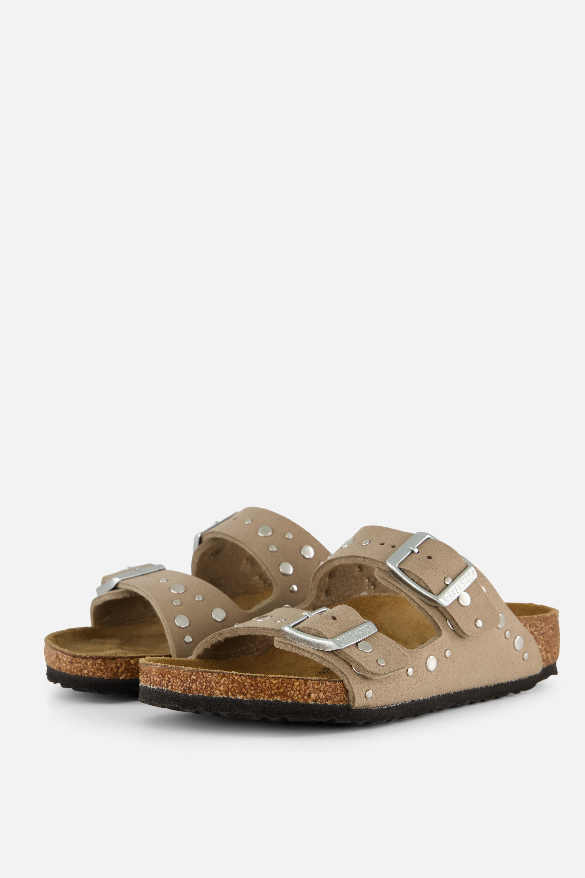 Birkenstock All Arizona Rivet soft birki gray taup – Taupe
