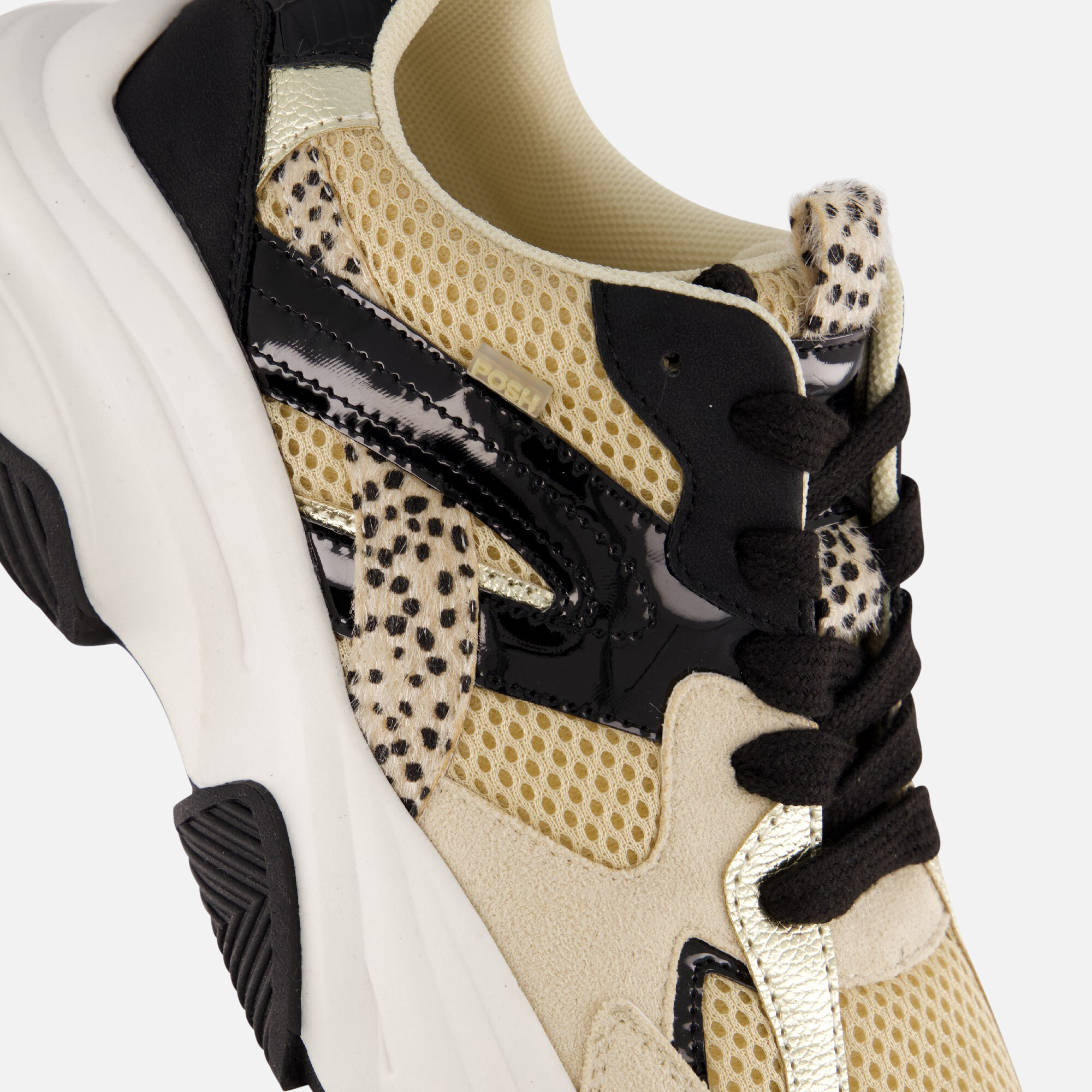 POSH by Poelman Gigi Sneakers beige Synthetisch afbeelding 4