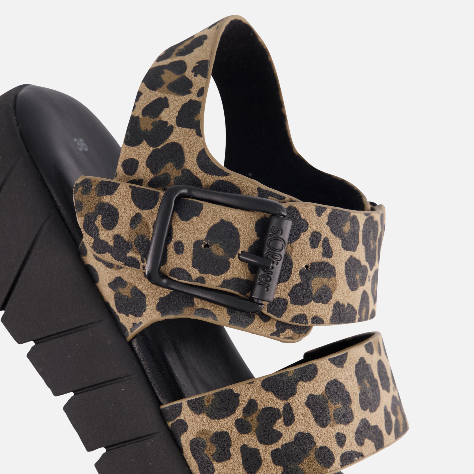 S.Oliver Leopard Sandalen beige Synthetisch afbeelding 3
