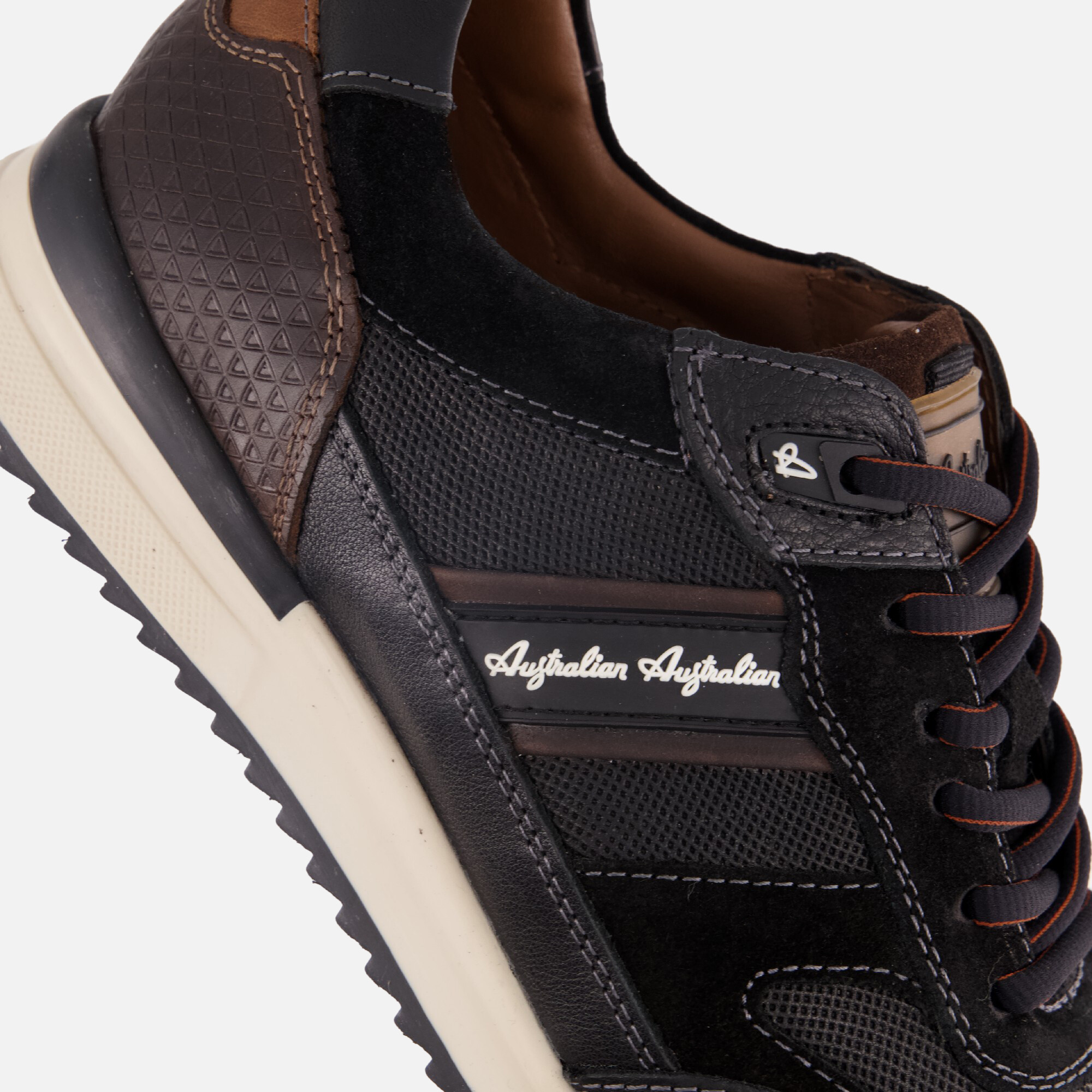 Australian Filmon Sneakers zwart Leer afbeelding 4