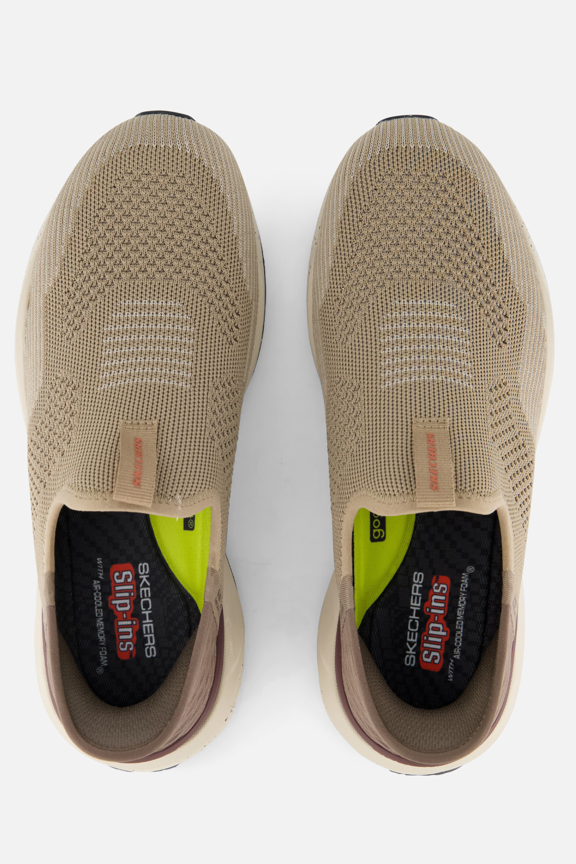 Skechers Bogdin Slip-ins Instappers taupe Textiel afbeelding 2