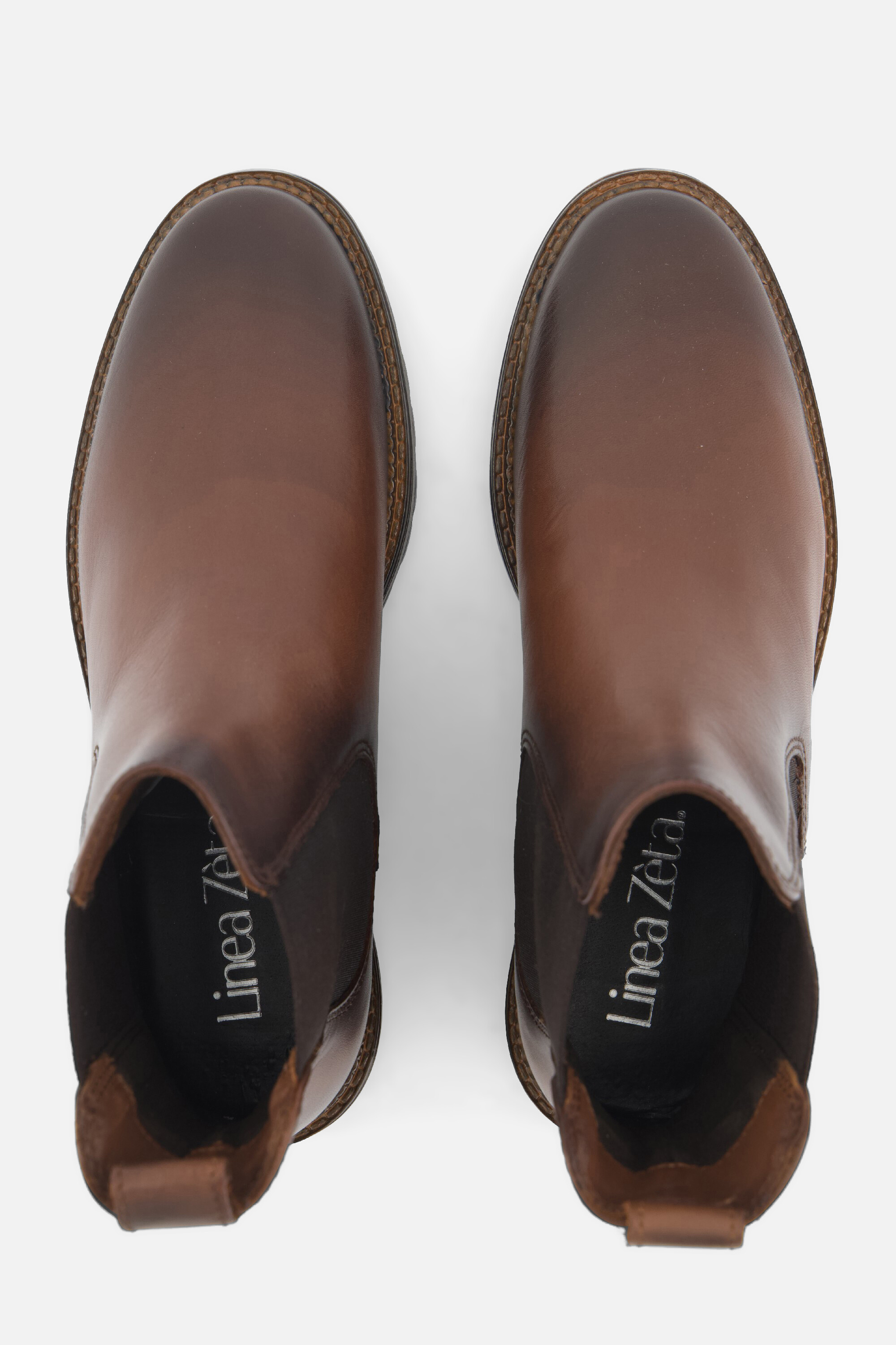 Linea Zeta Chelsea boots cognac Leer afbeelding 2