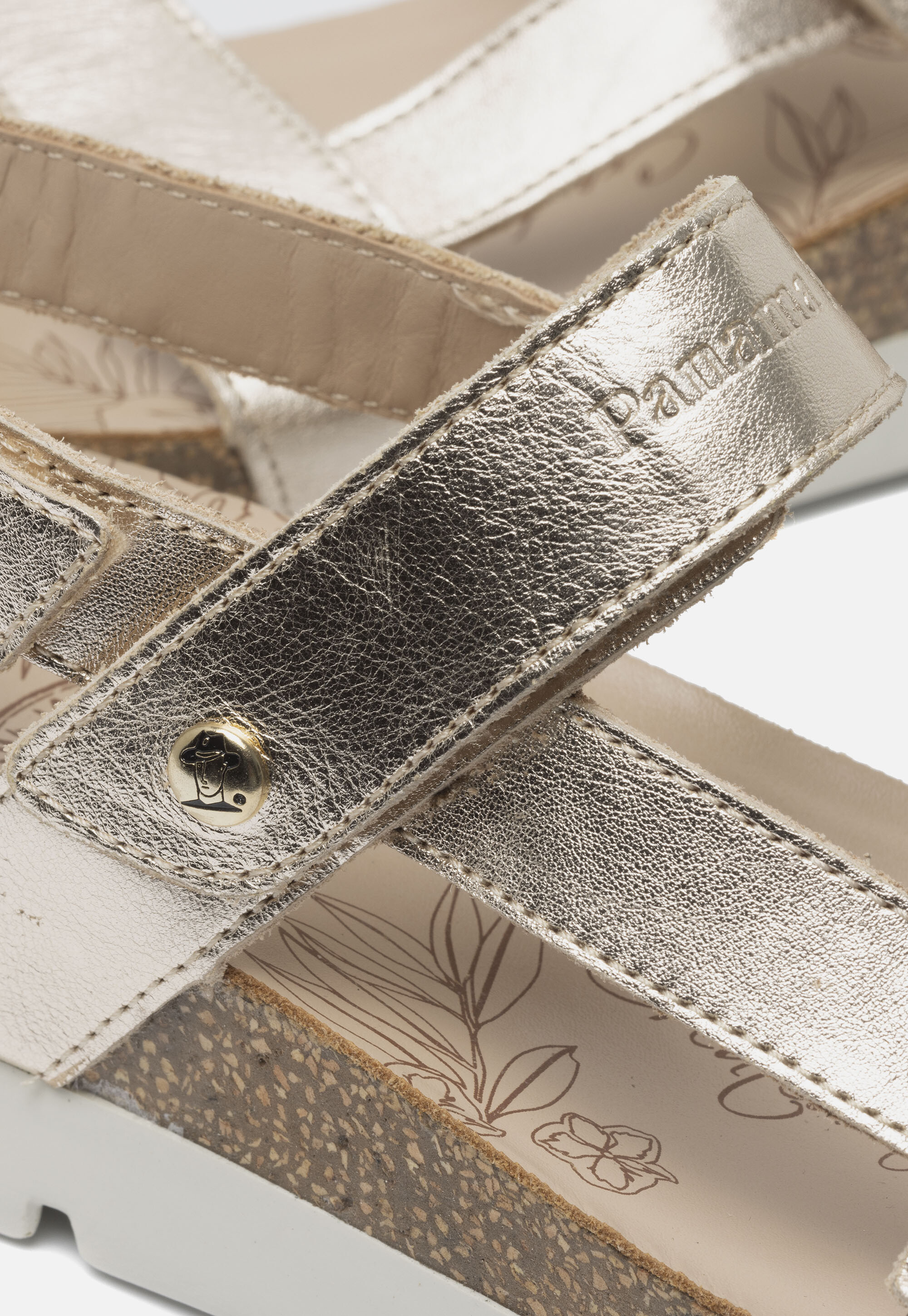 Panama Jack Selma Shine B1 Sandalen goud afbeelding 4