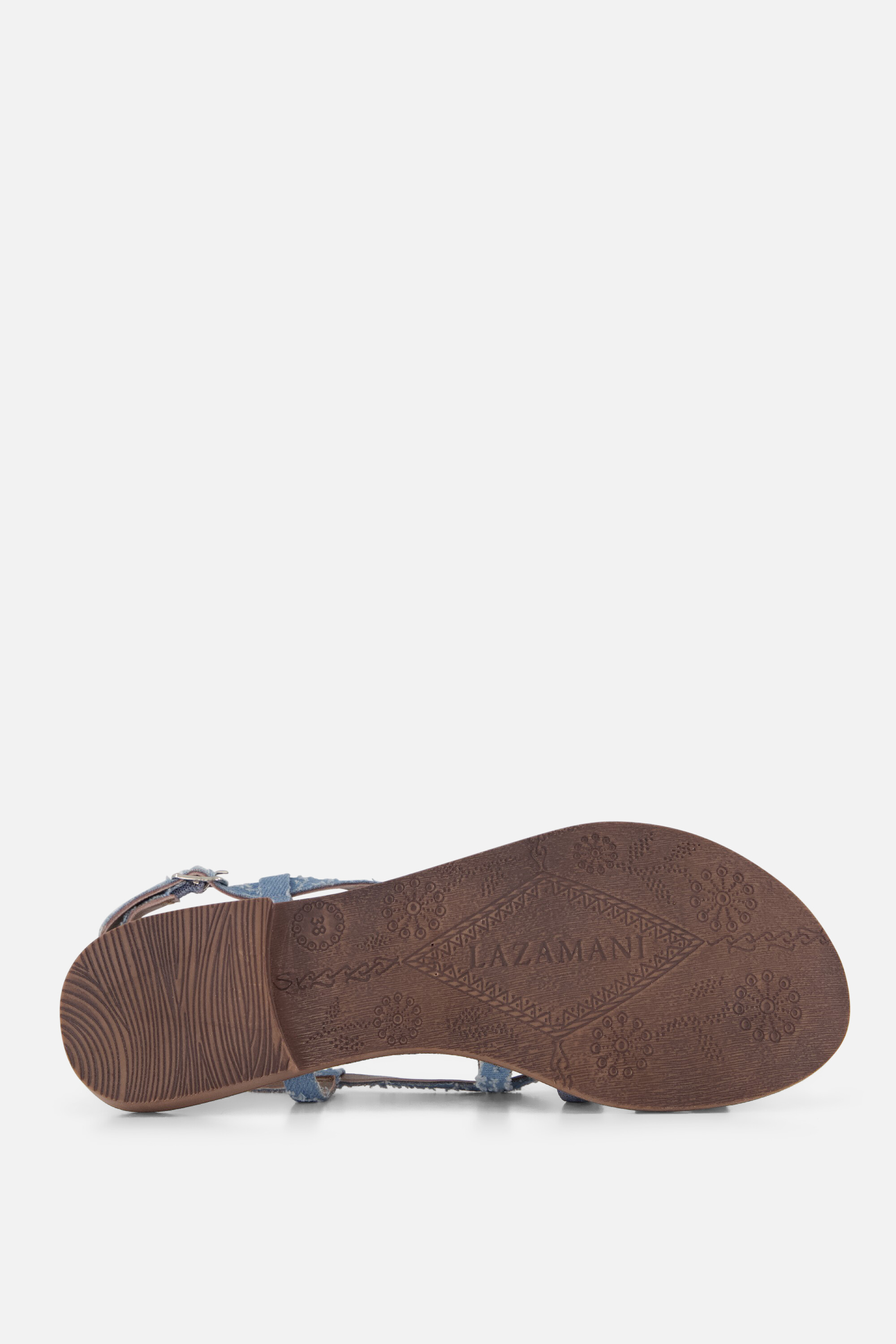 Lazamani Sandalen blauw Synthetisch afbeelding 2