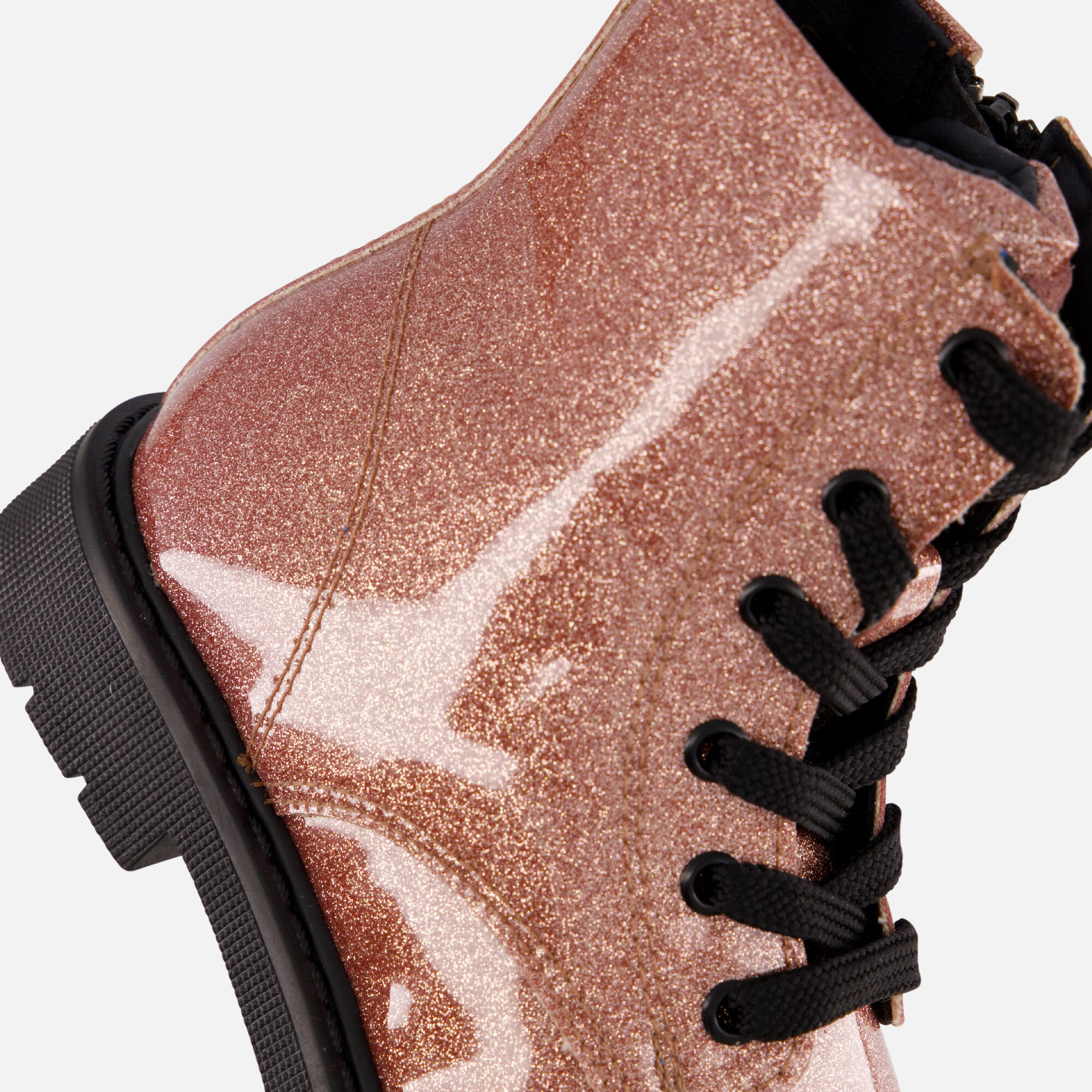 Kipling Ella Veterboots roze Imitatieleer afbeelding 4