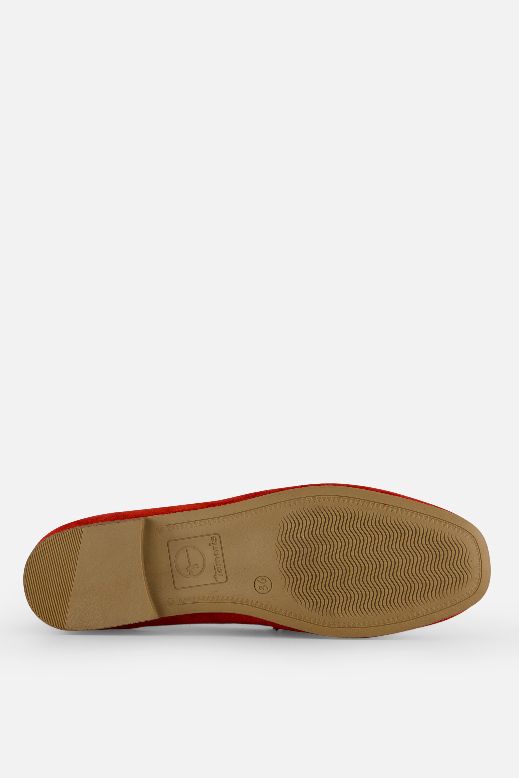 Tamaris Instappers rood Suede afbeelding 3