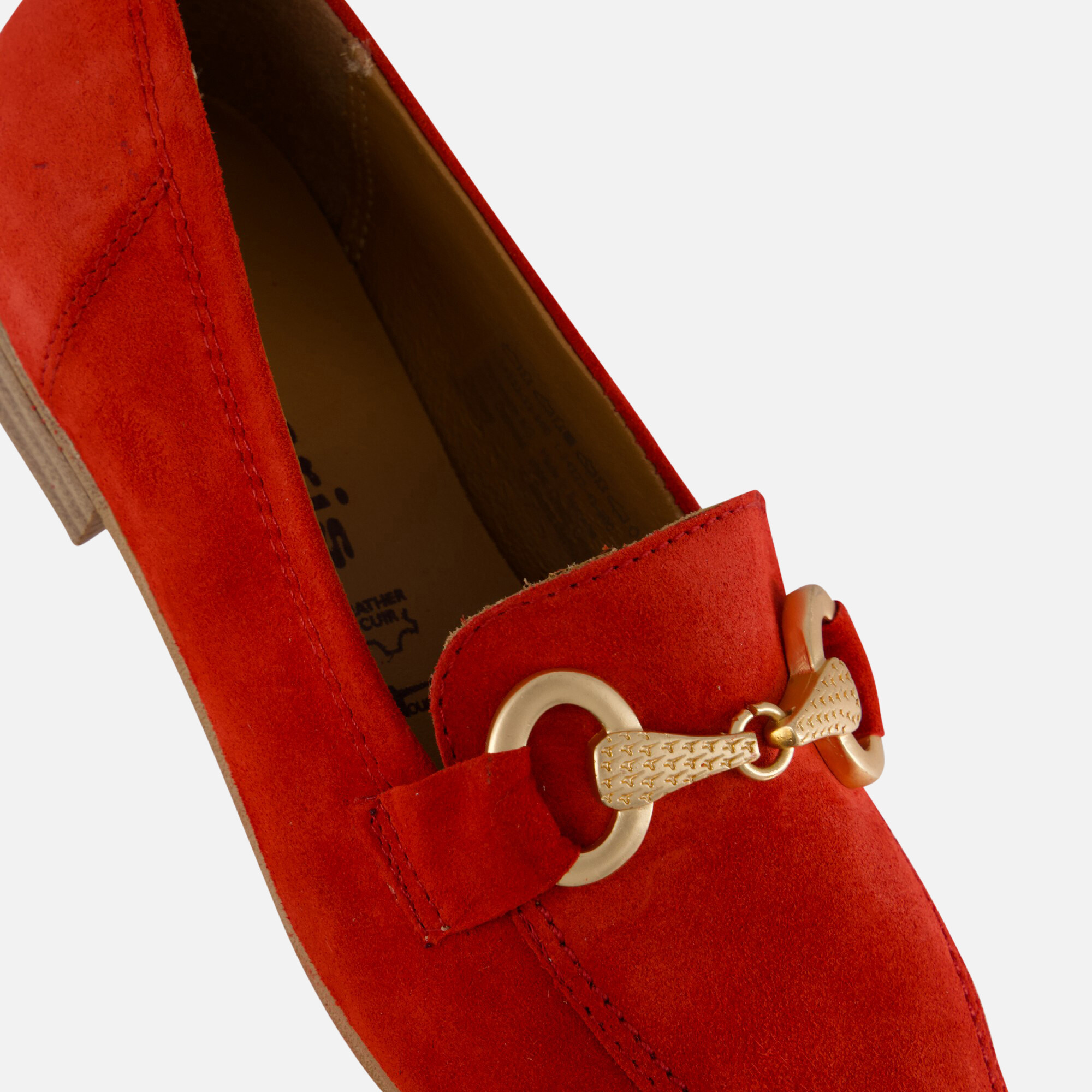 Tamaris Instappers rood Suede afbeelding 4