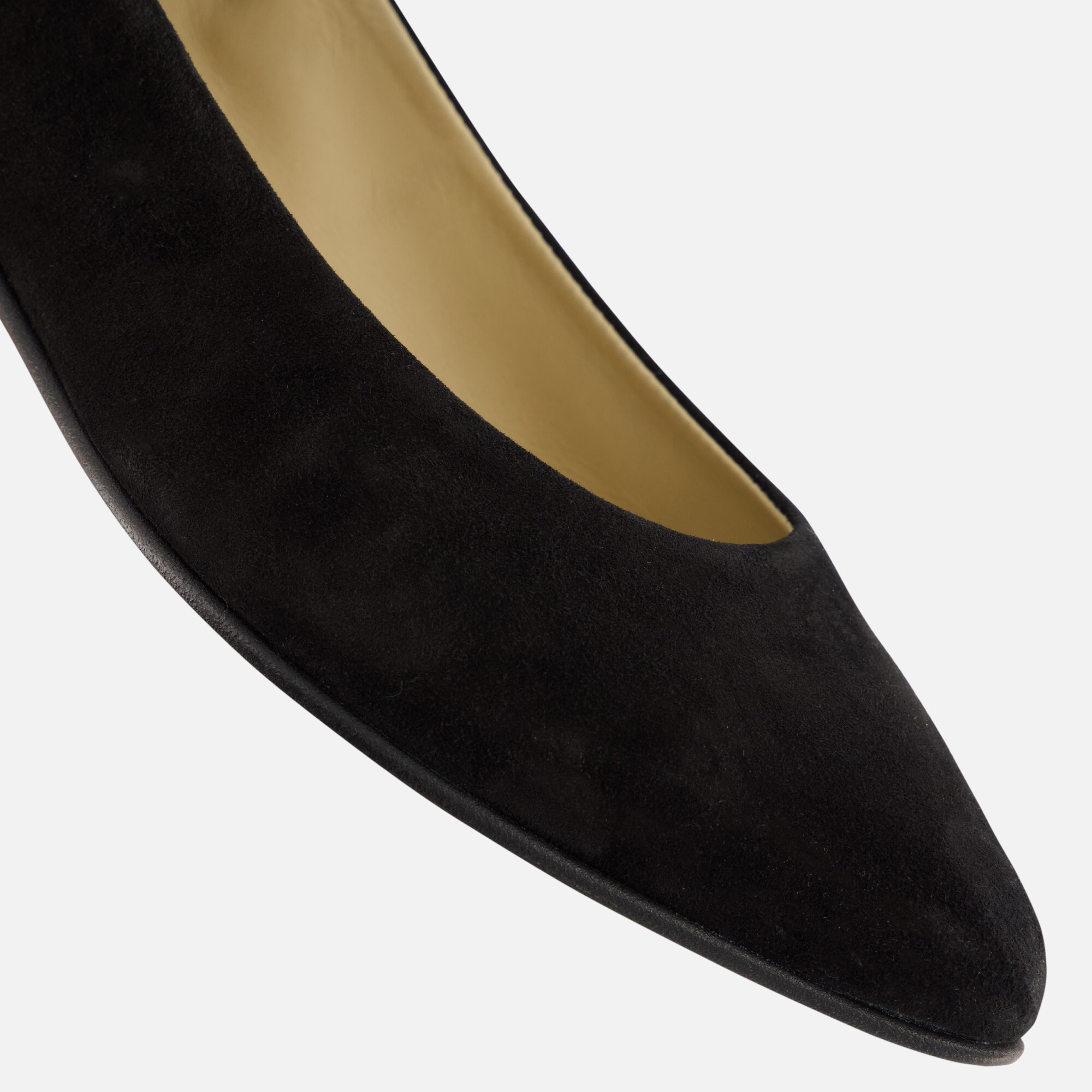 Linea Zeta Ballerina's zwart Suede afbeelding 4