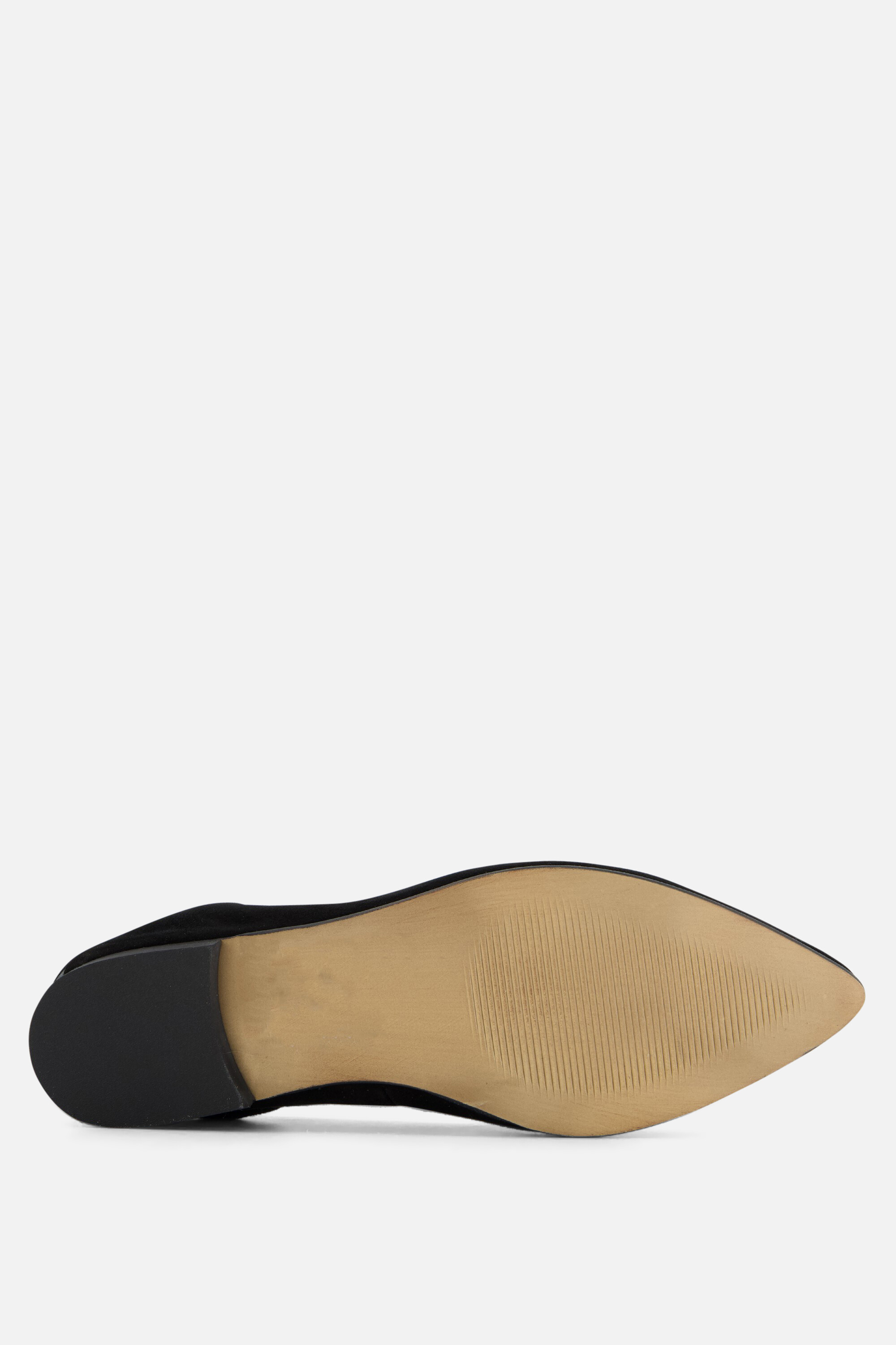 Linea Zeta Ballerina's zwart Suede afbeelding 3