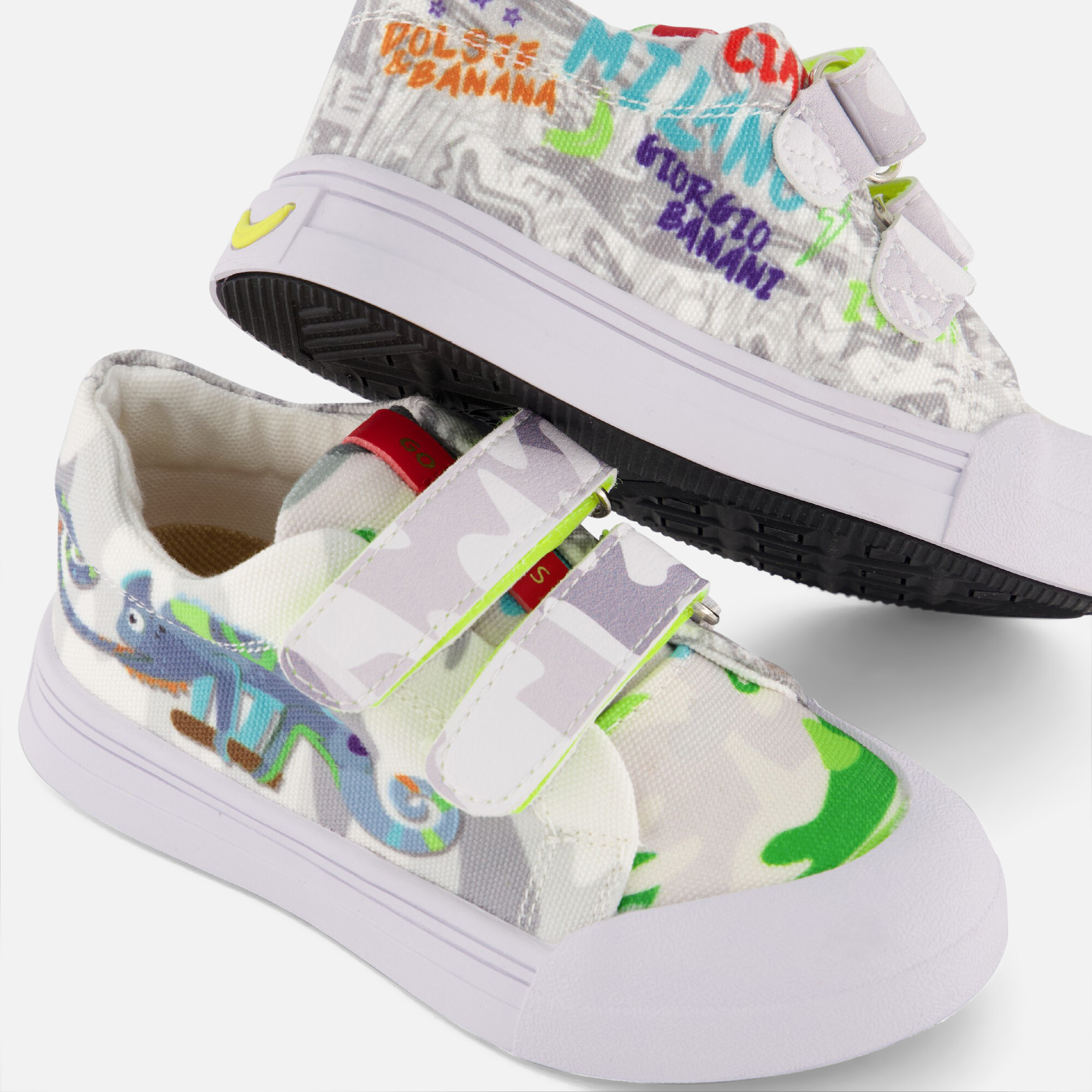Go Bananas Chameleon Sneakers grijs Canvas afbeelding 4