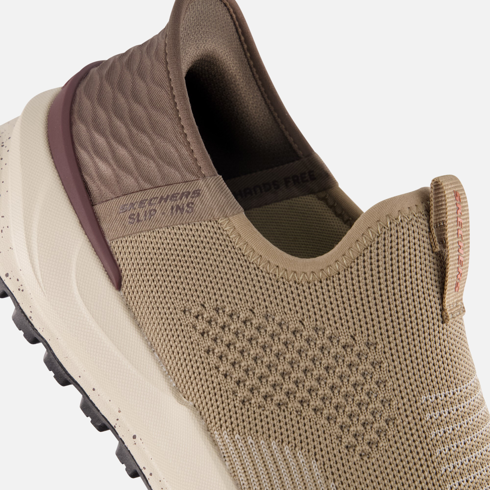 Skechers Bogdin Slip-ins Instappers taupe Textiel afbeelding 4