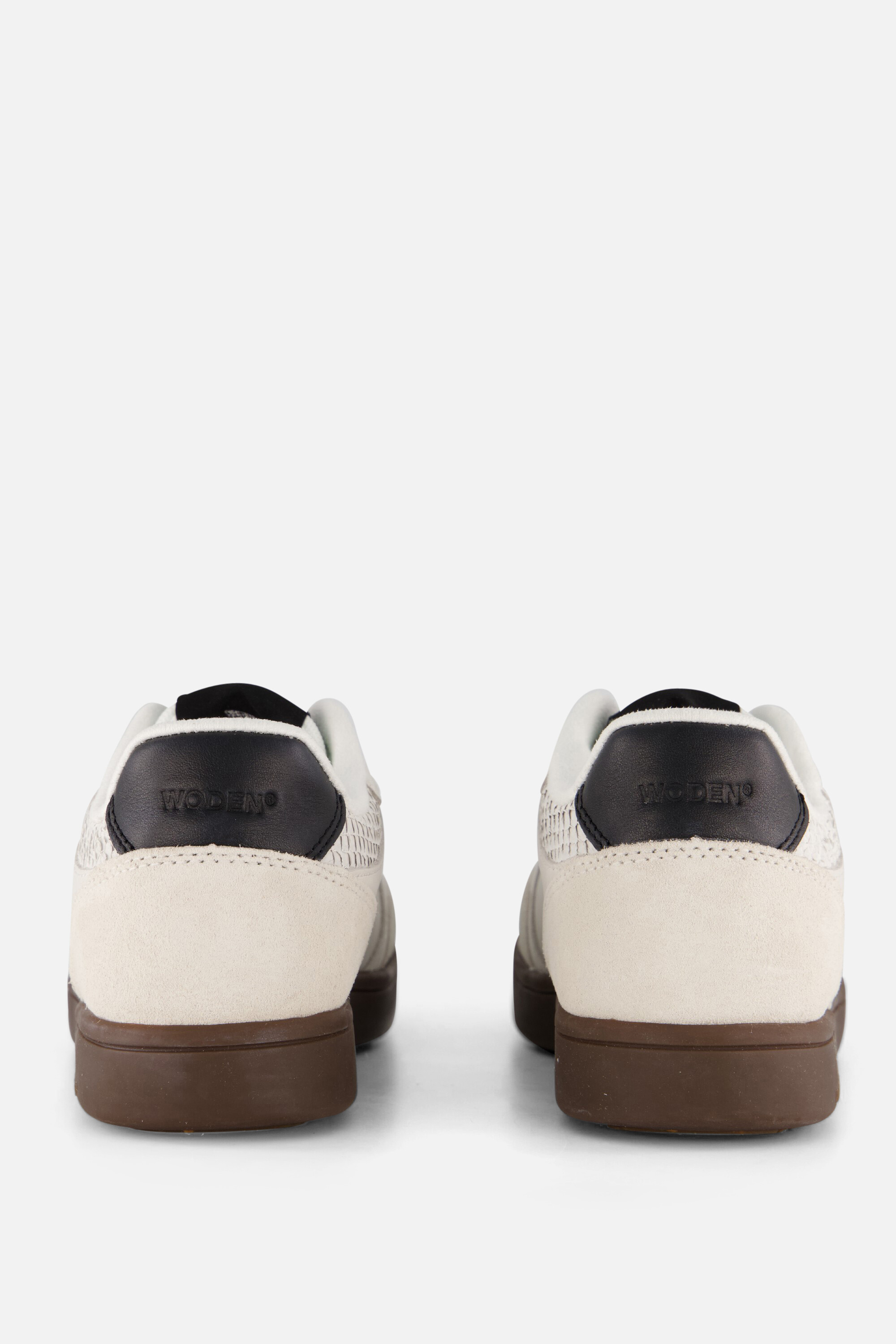 Woden Bjork Mix Sneakers wit Leer afbeelding 2