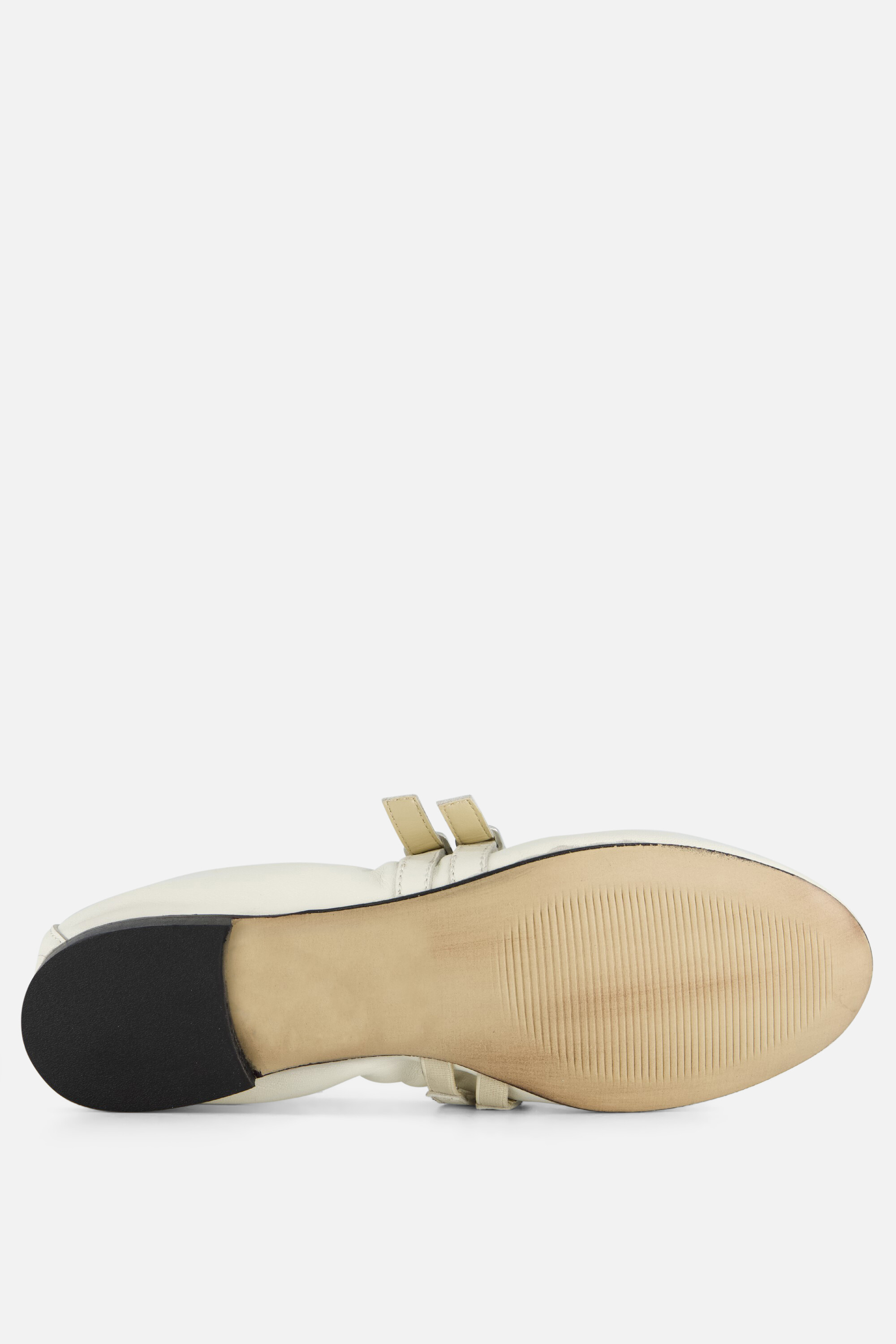 Linea Zeta Ballerina's beige Leer afbeelding 3