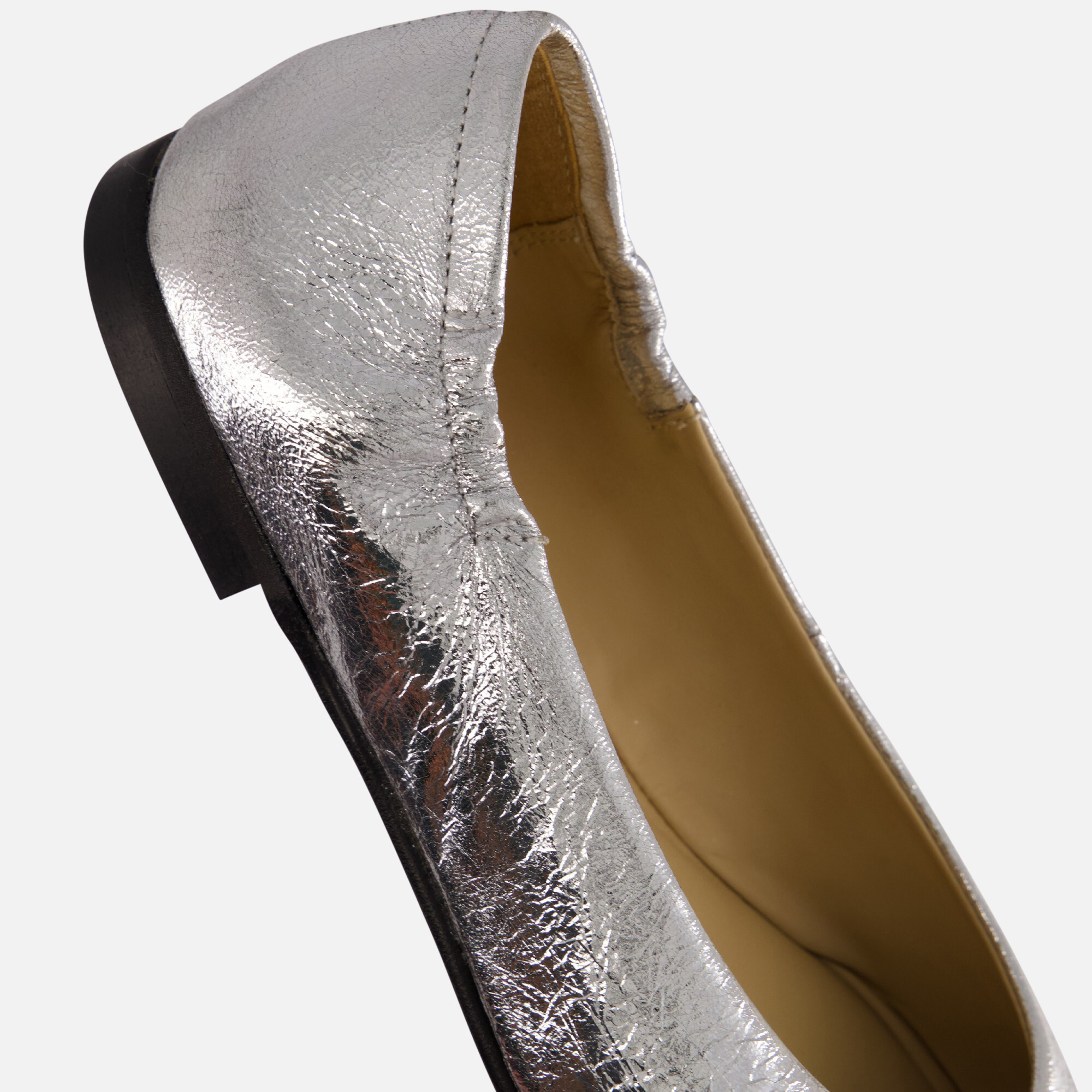 Linea Zeta Ballerina's zilver Leer afbeelding 4