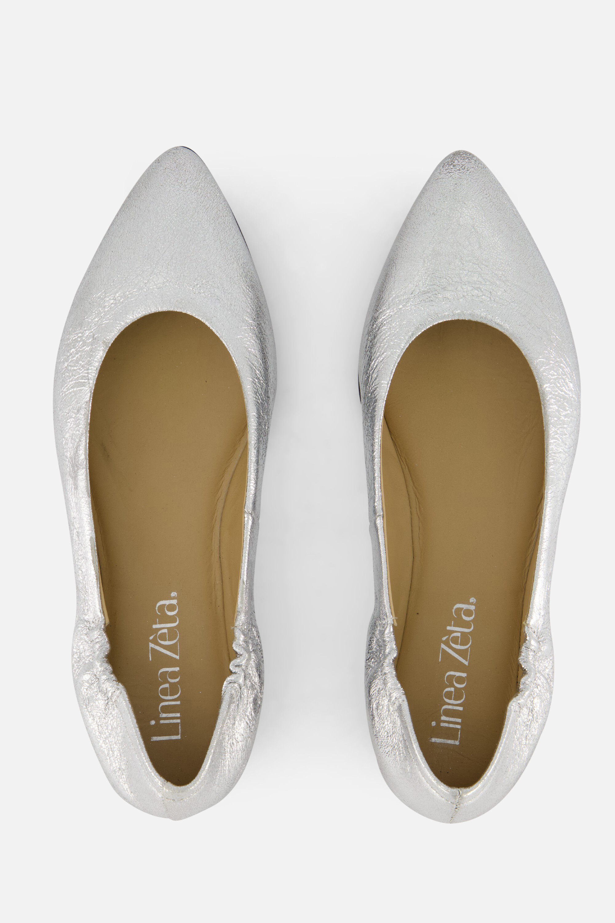 Linea Zeta Ballerina's zilver Leer afbeelding 2