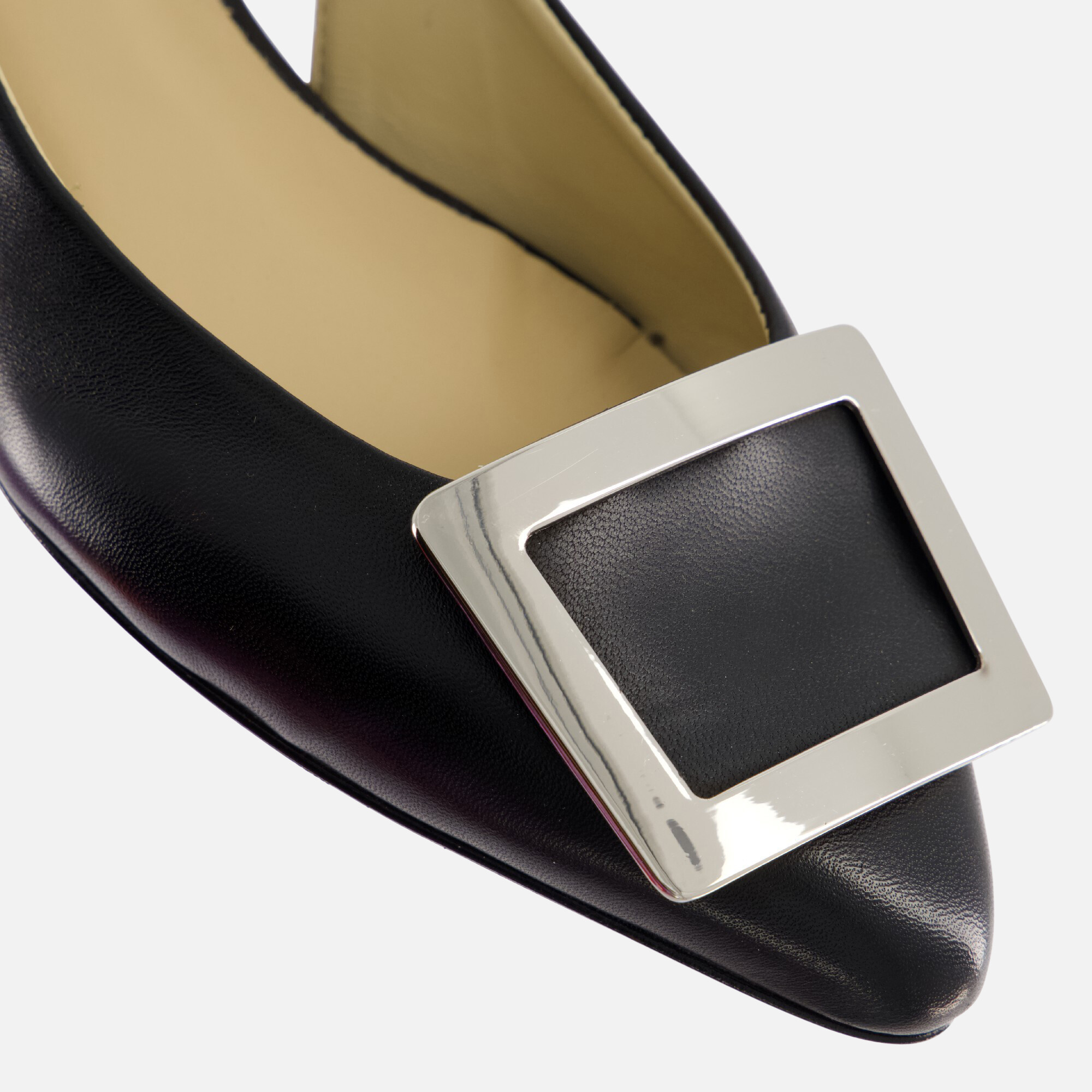 Linea Zeta Slingback Ballerina's zwart Leer afbeelding 3